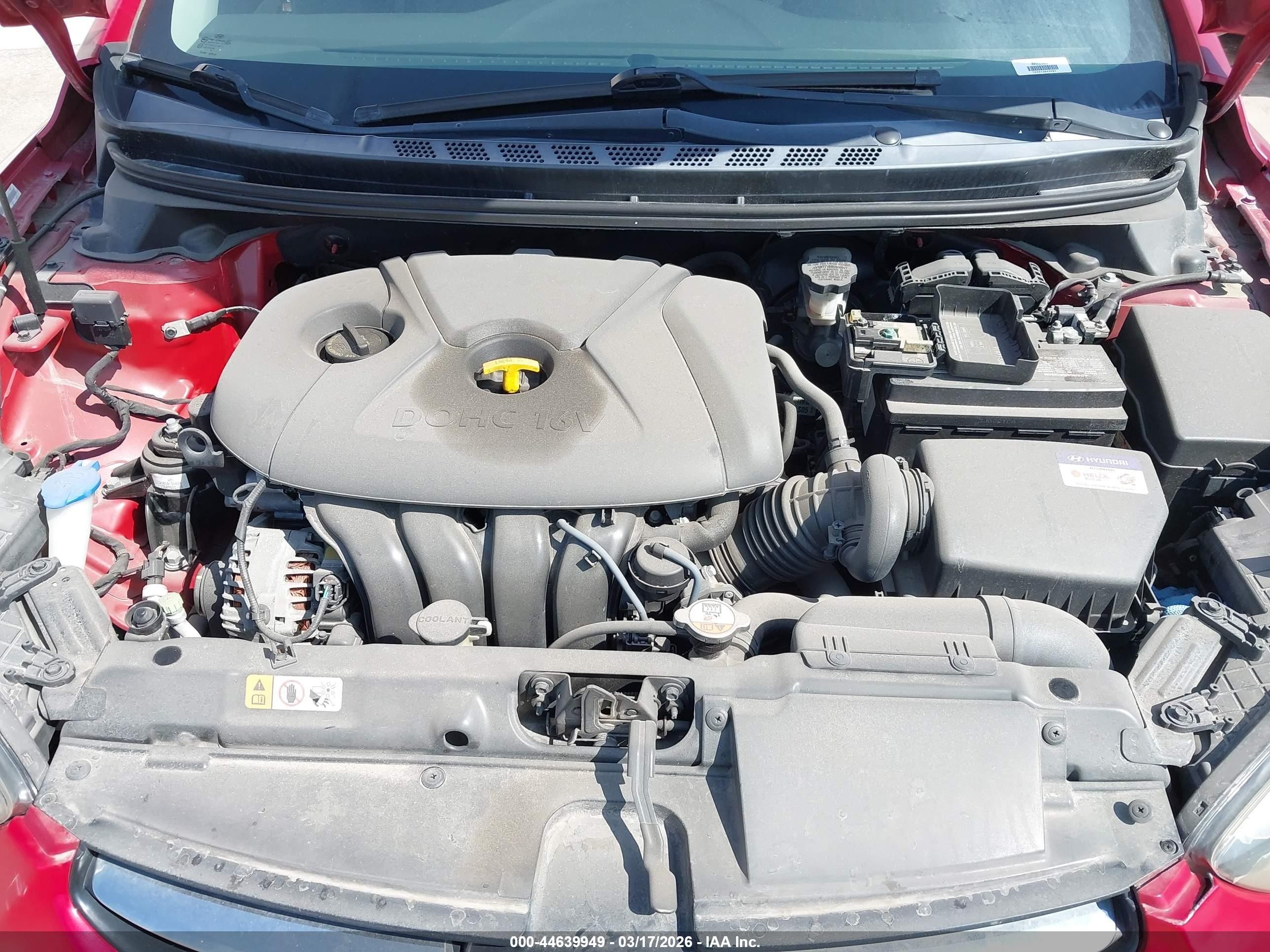 2013 Hyundai Elantra Gls Красный vin: KMHDH4AE6DU935643