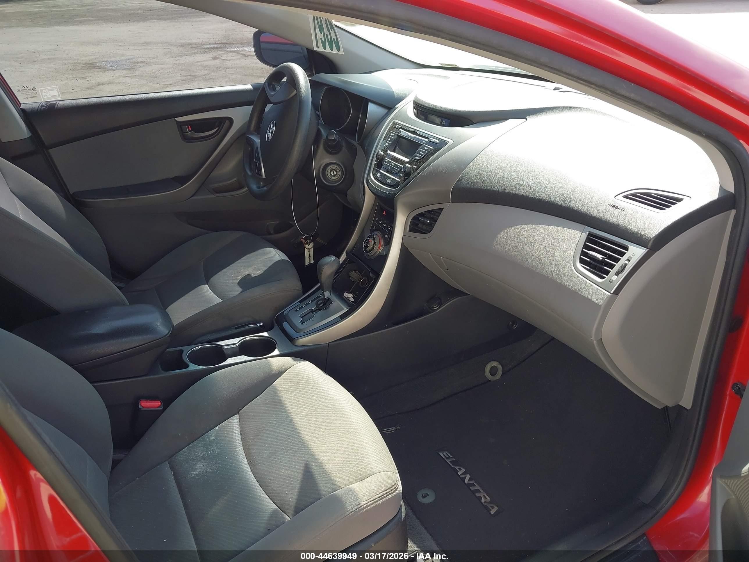2013 Hyundai Elantra Gls Красный vin: KMHDH4AE6DU935643