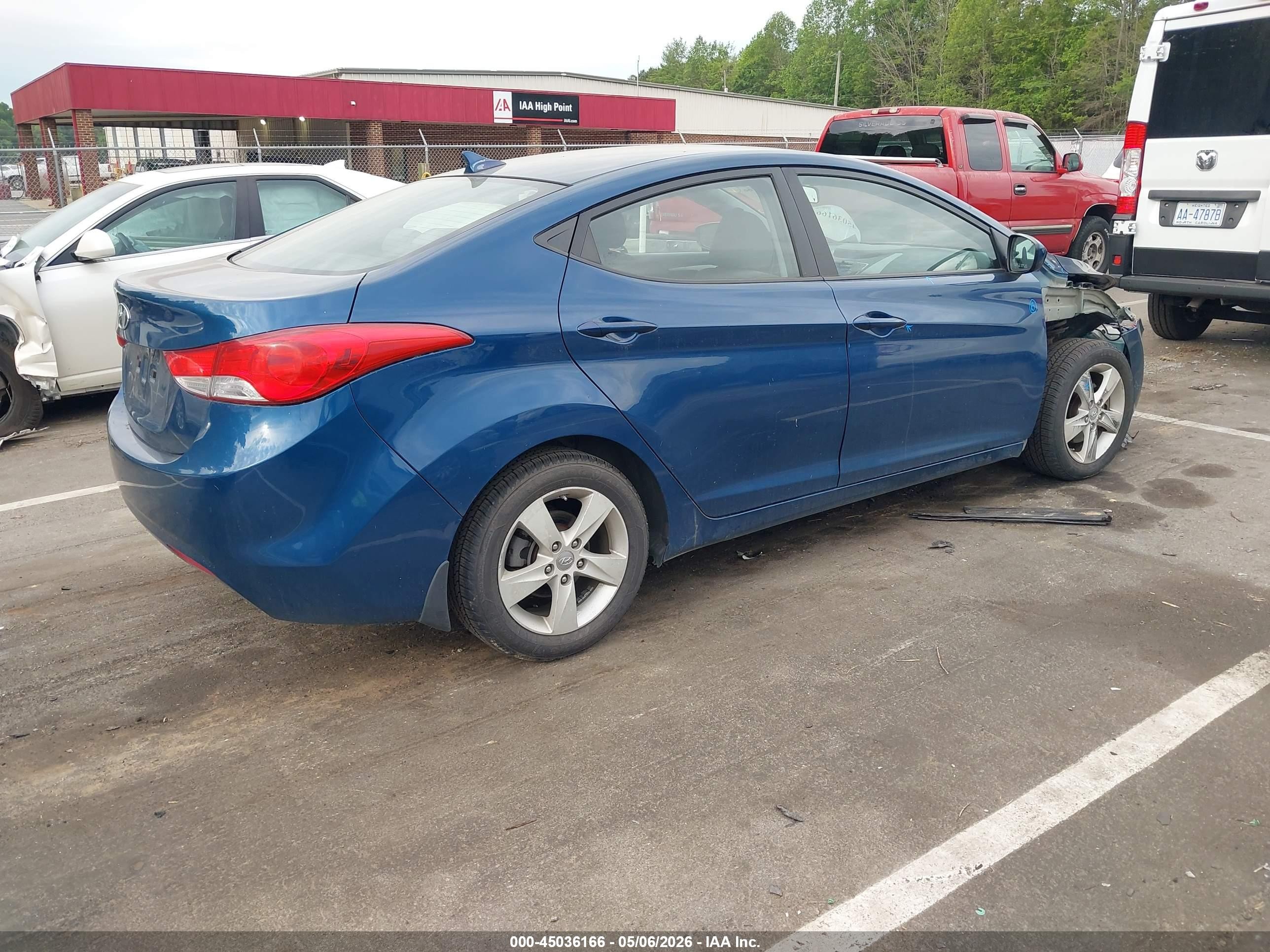 2013 Hyundai Elantra Gls Blue vin: KMHDH4AE6DU948473