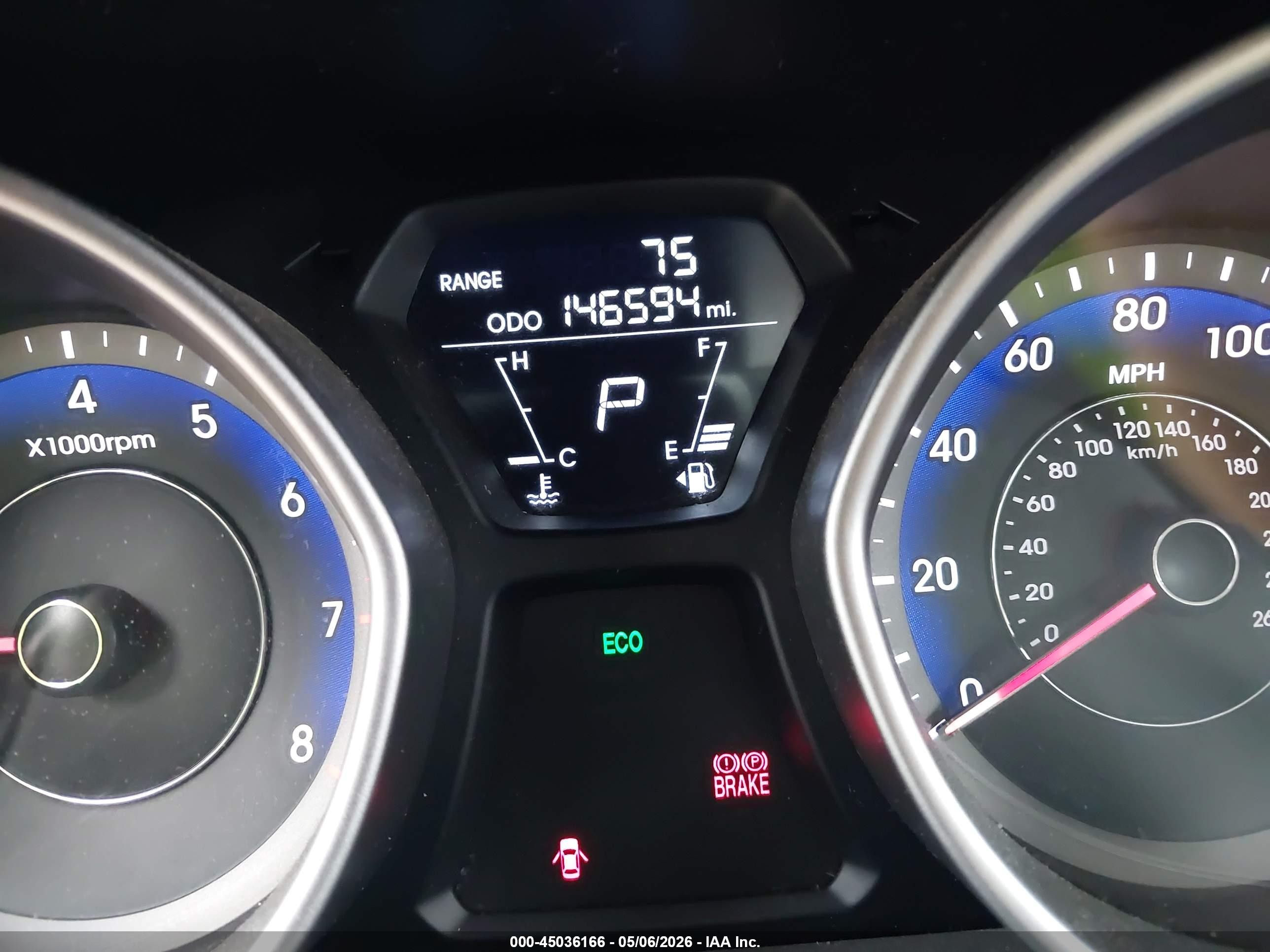 2013 Hyundai Elantra Gls Blue vin: KMHDH4AE6DU948473