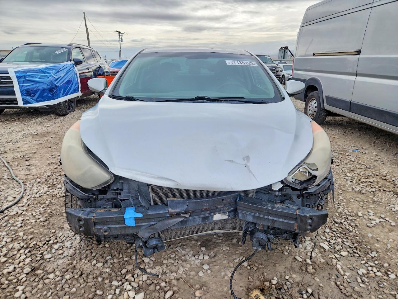 2013 Hyundai Elantra Gls Silver vin: KMHDH4AE6DU949798