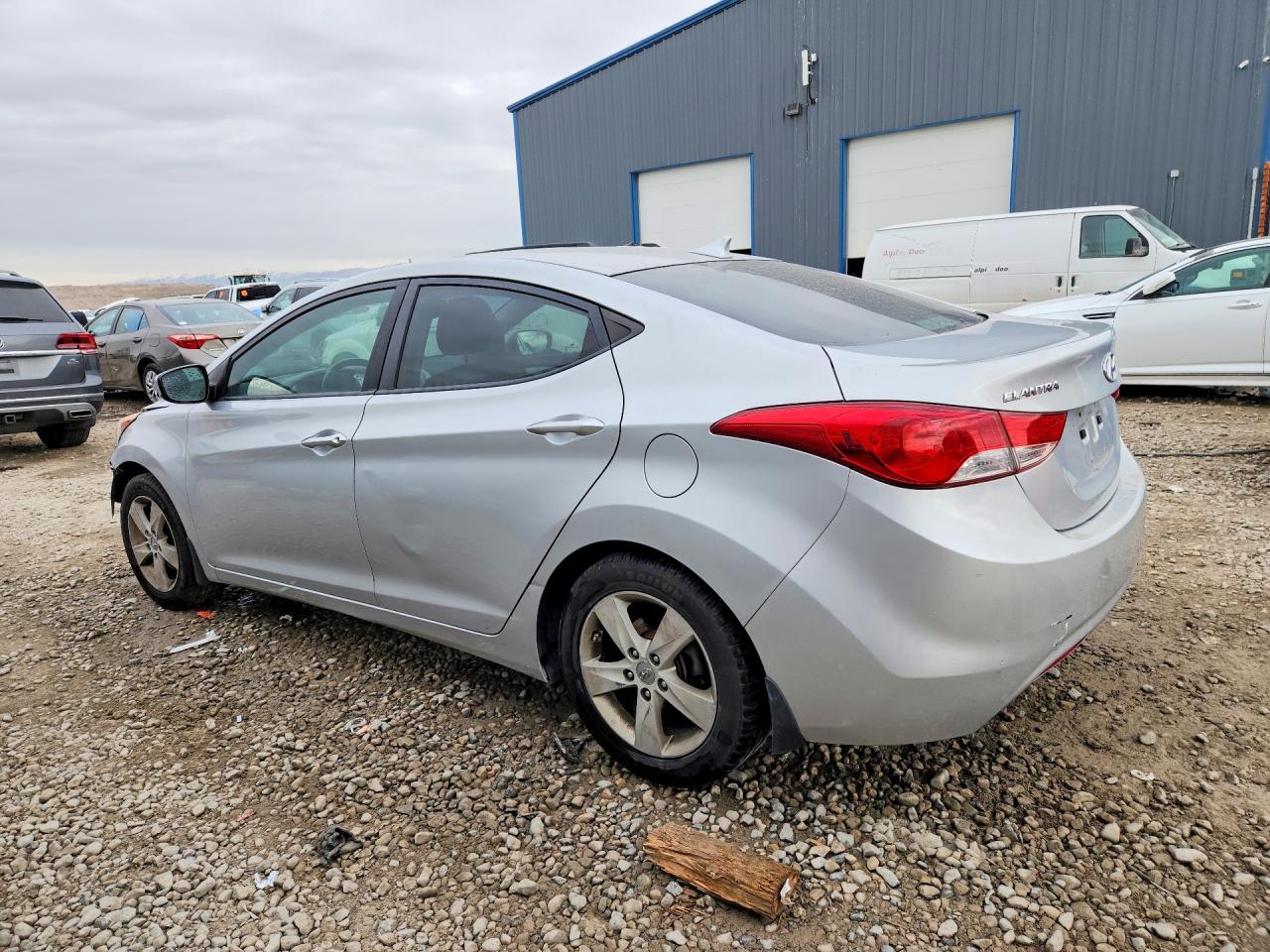 2013 Hyundai Elantra Gls Silver vin: KMHDH4AE6DU949798