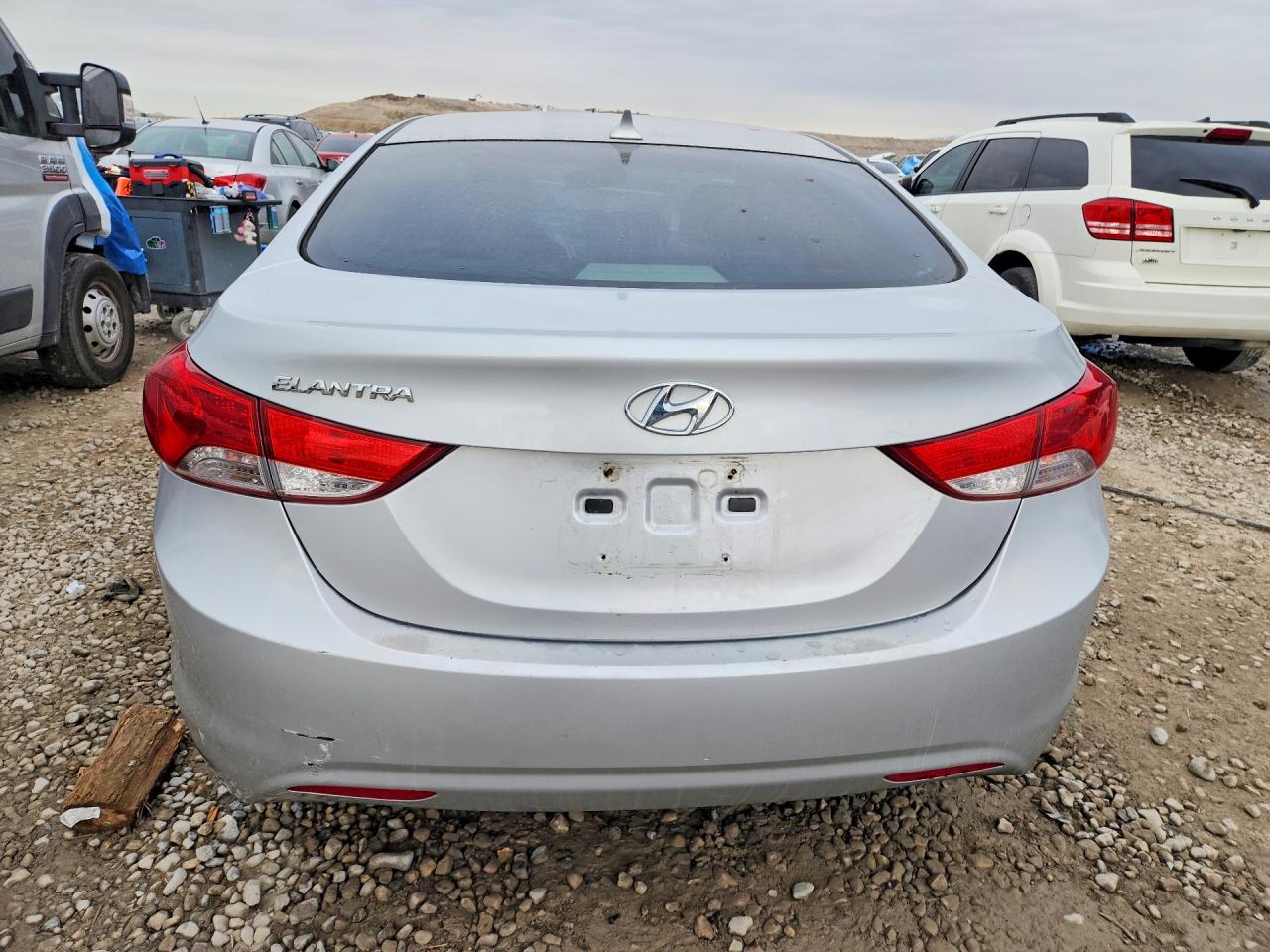 2013 Hyundai Elantra Gls Silver vin: KMHDH4AE6DU949798
