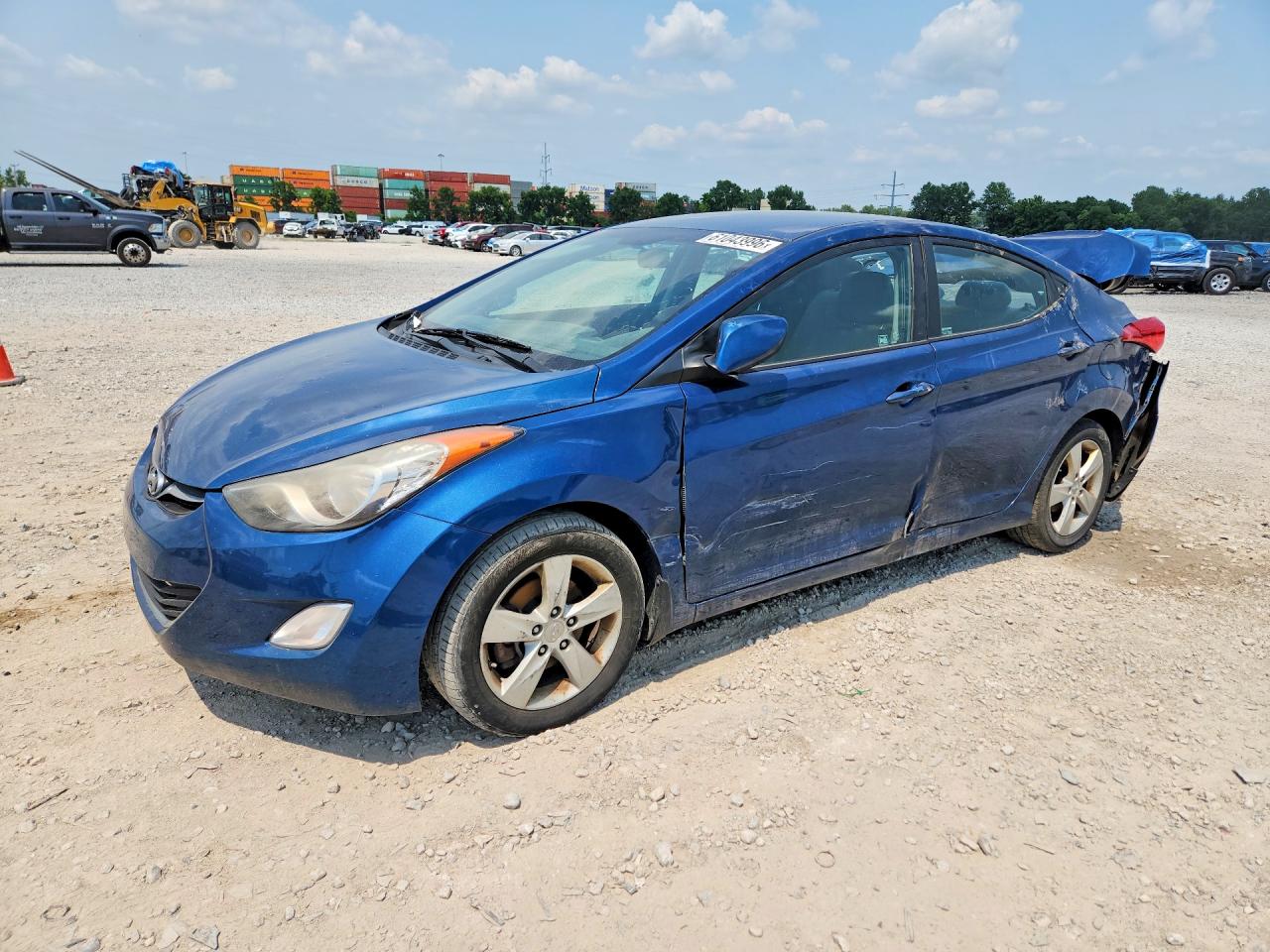 2013 Hyundai Elantra Gls Blue vin: KMHDH4AE6DU958355