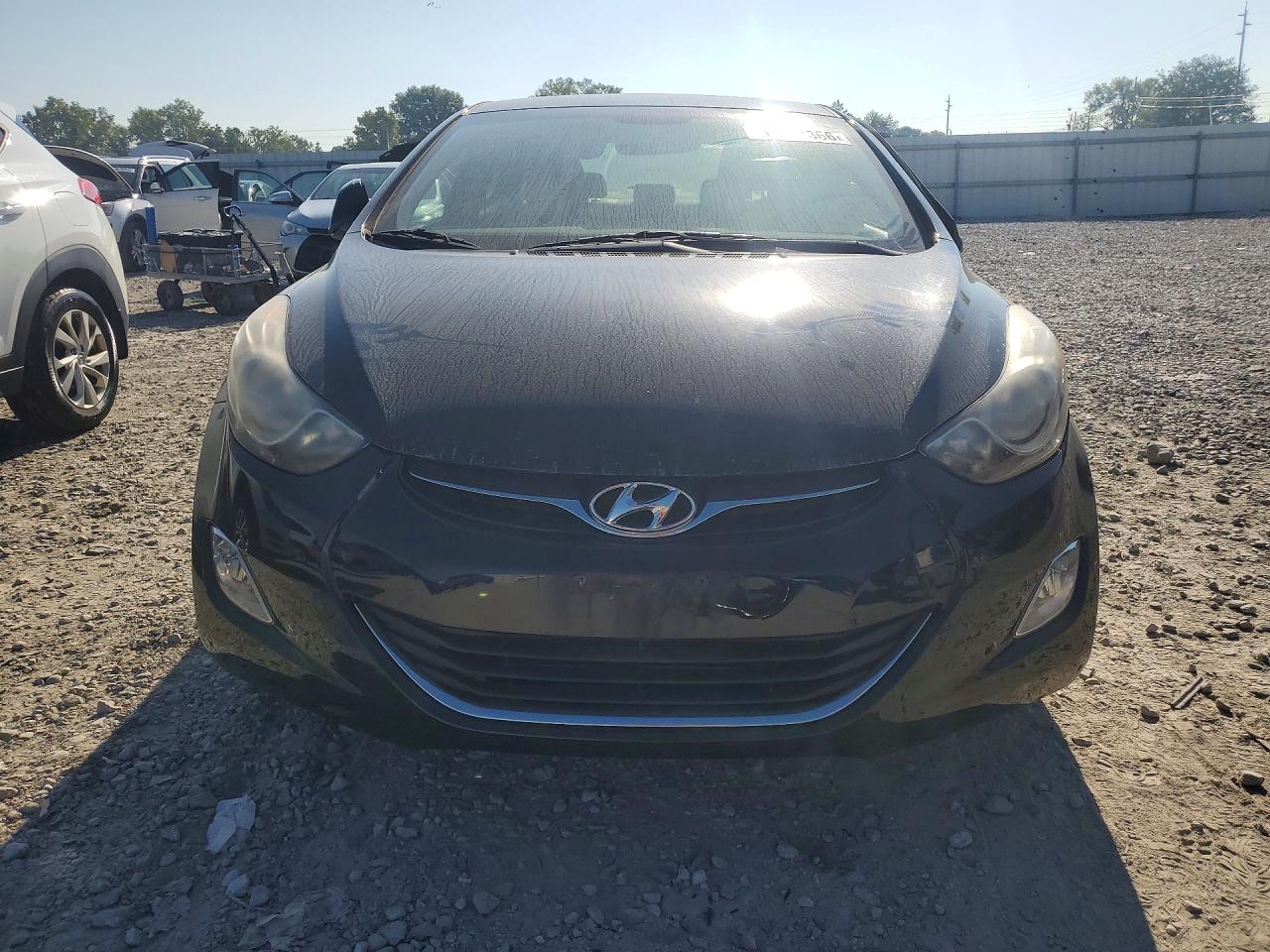2013 Hyundai Elantra Gls Black vin: KMHDH4AE6DU961031