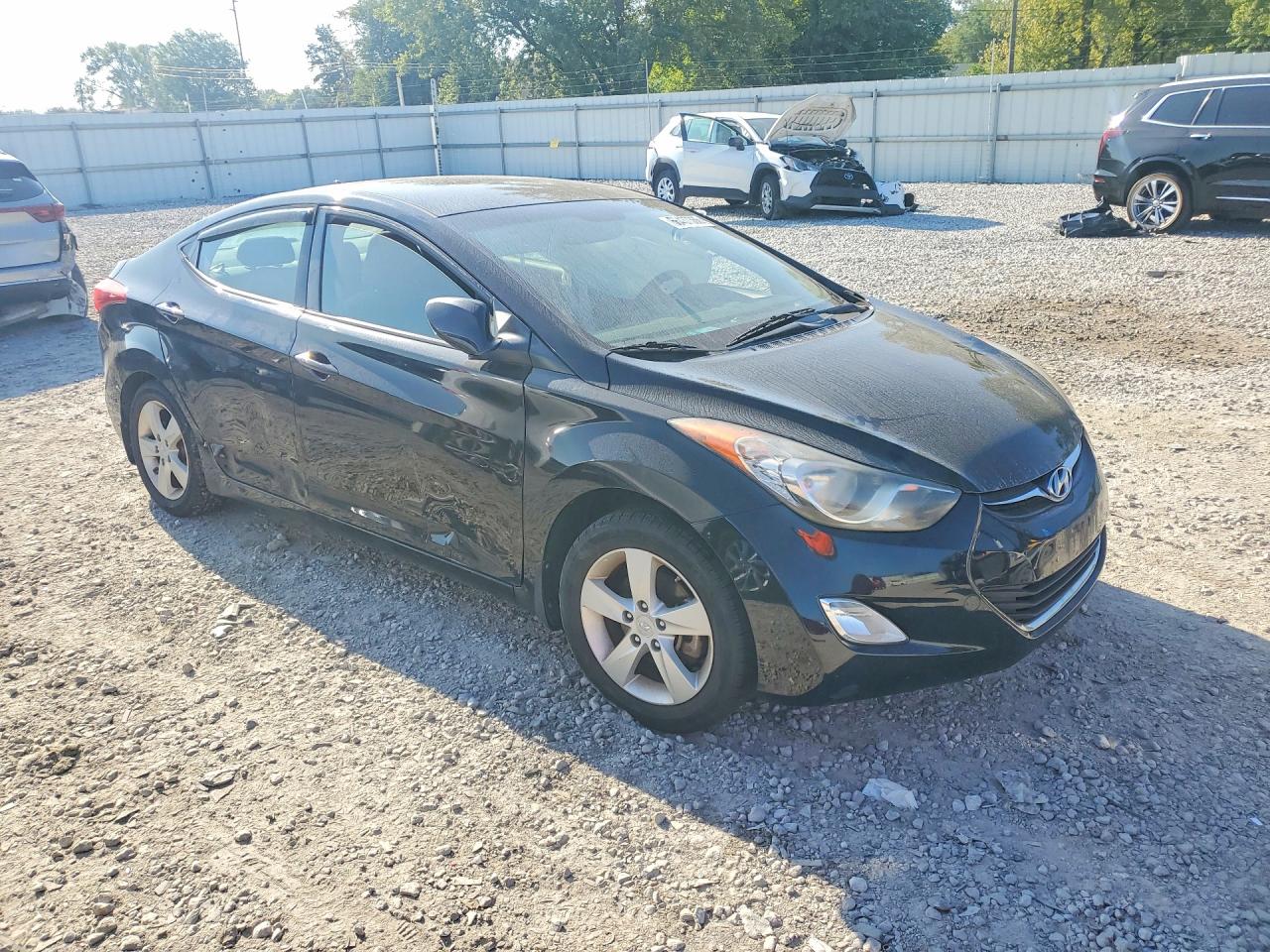 2013 Hyundai Elantra Gls Black vin: KMHDH4AE6DU961031