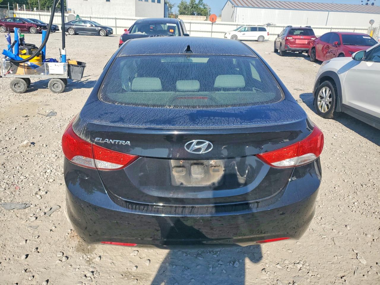 2013 Hyundai Elantra Gls Black vin: KMHDH4AE6DU961031