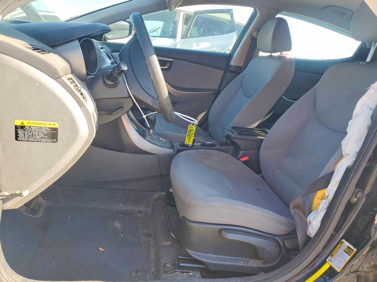 2013 Hyundai Elantra Gls Black vin: KMHDH4AE6DU961031