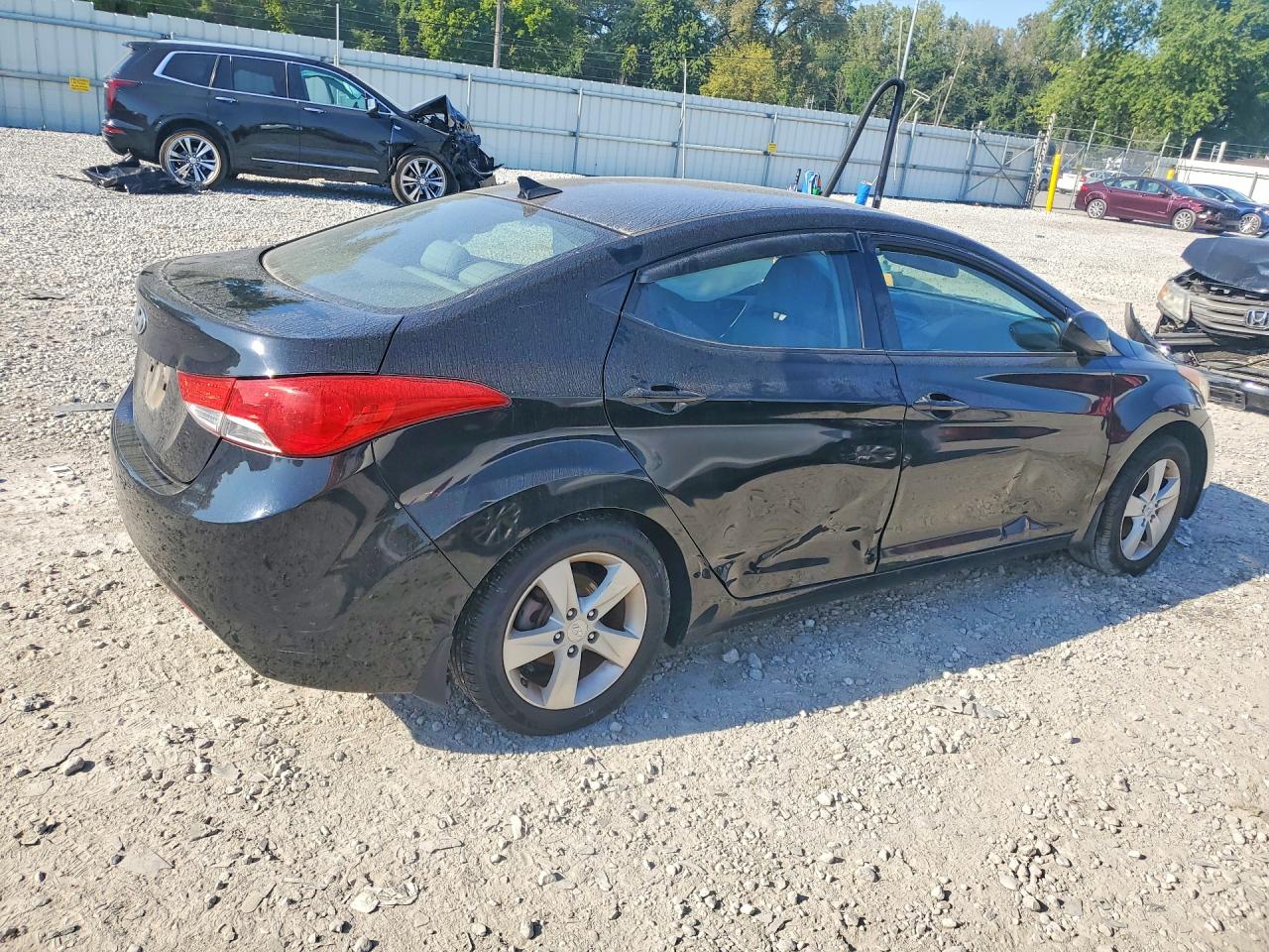 2013 Hyundai Elantra Gls Black vin: KMHDH4AE6DU961031