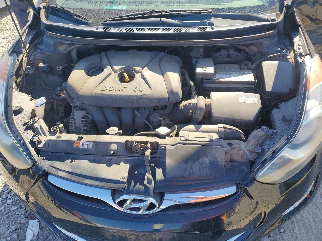 2013 Hyundai Elantra Gls Black vin: KMHDH4AE6DU961031