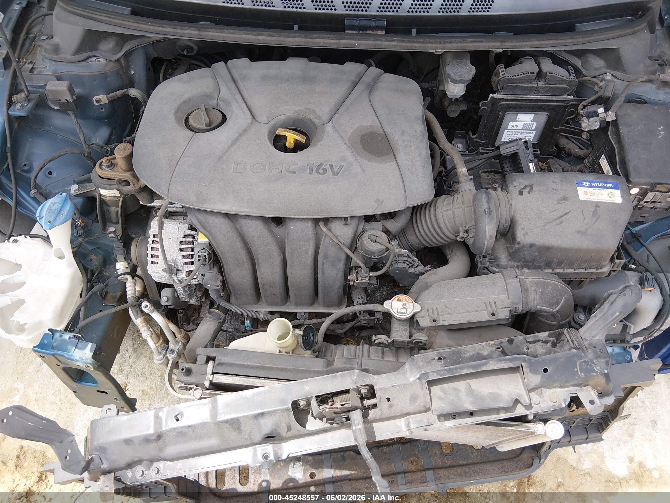 2013 Hyundai Elantra Gls Blue vin: KMHDH4AE6DU970747