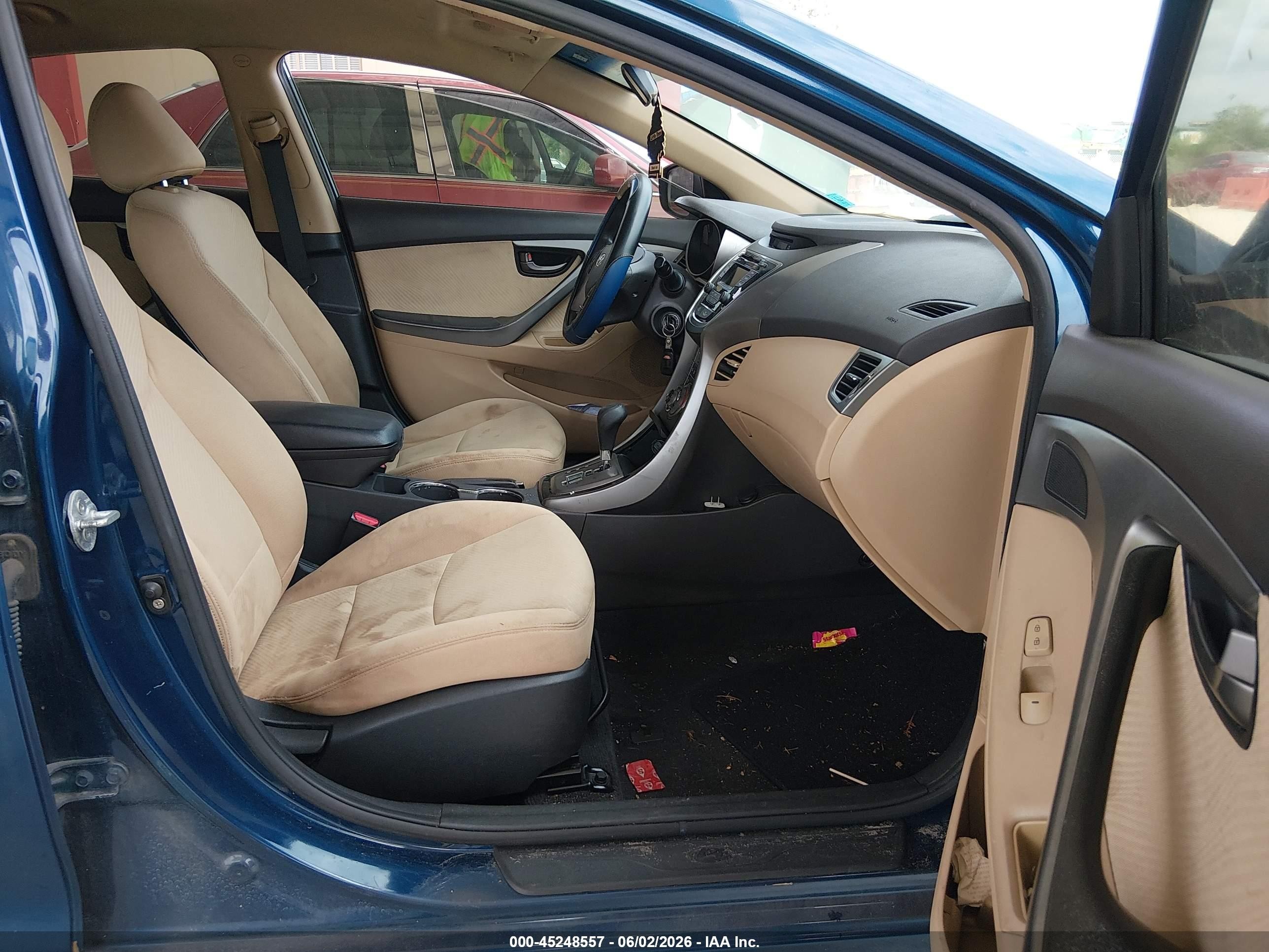 2013 Hyundai Elantra Gls Blue vin: KMHDH4AE6DU970747