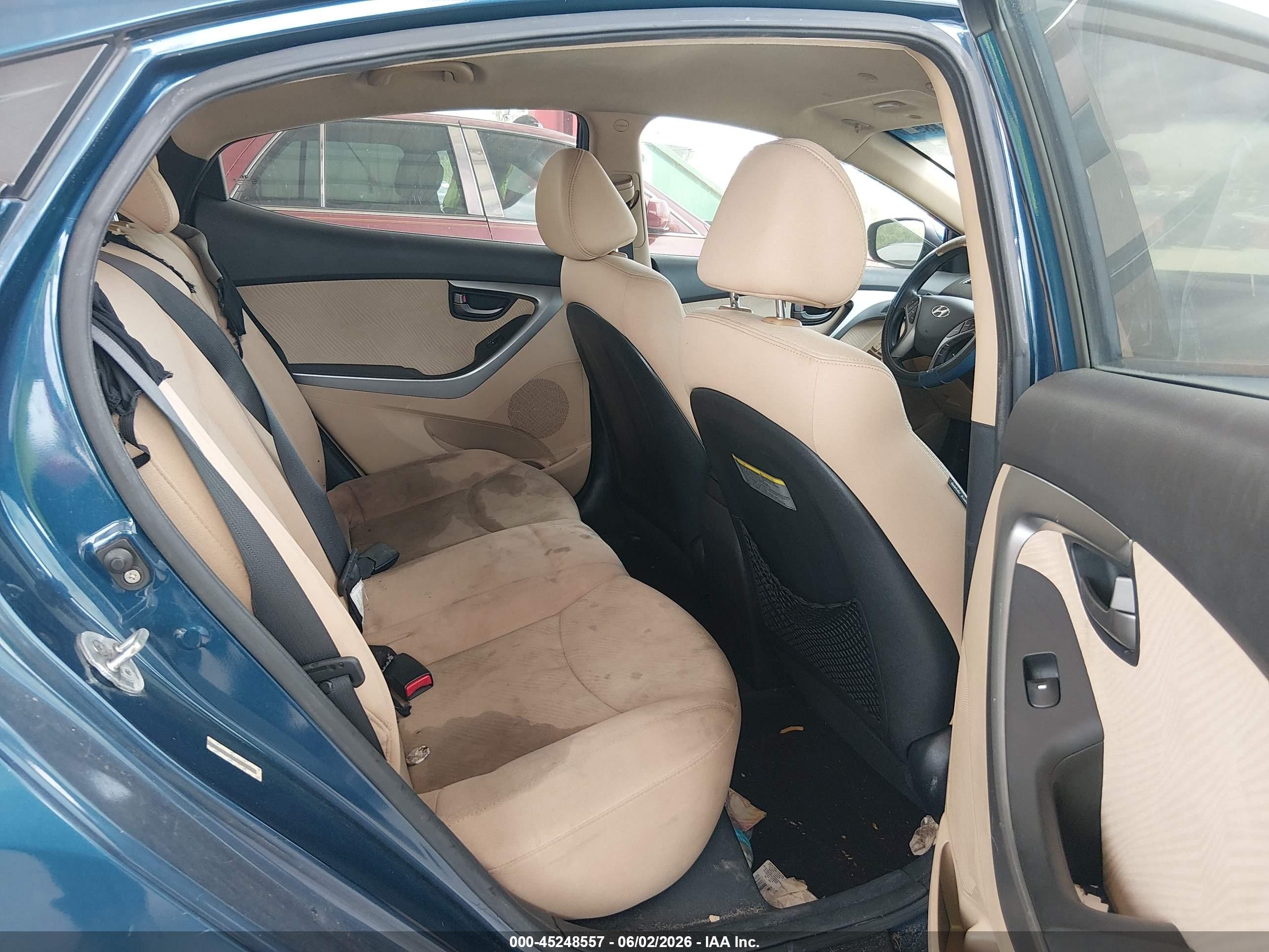 2013 Hyundai Elantra Gls Blue vin: KMHDH4AE6DU970747