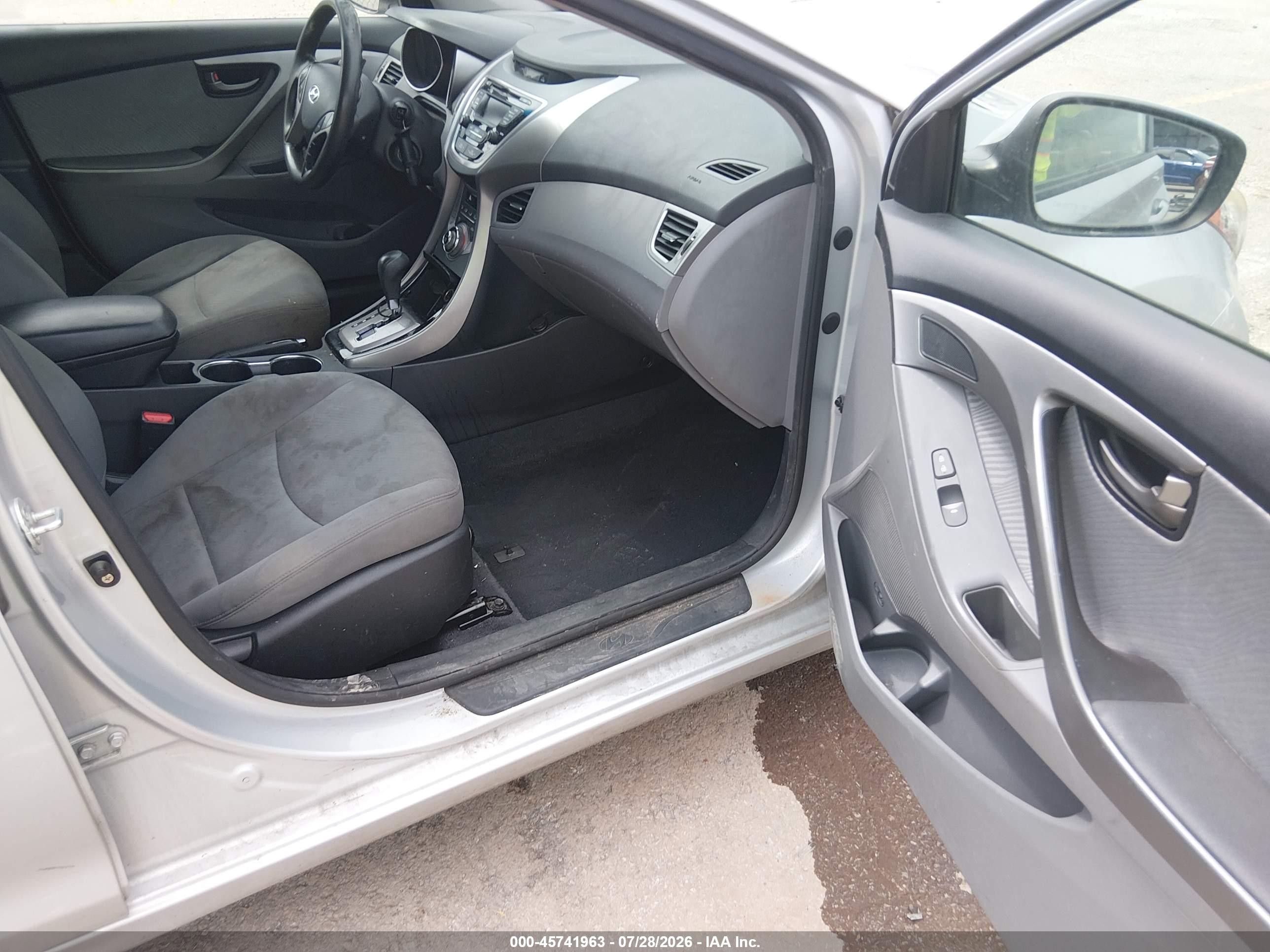 2013 Hyundai Elantra Gls Silver vin: KMHDH4AE6DU990920