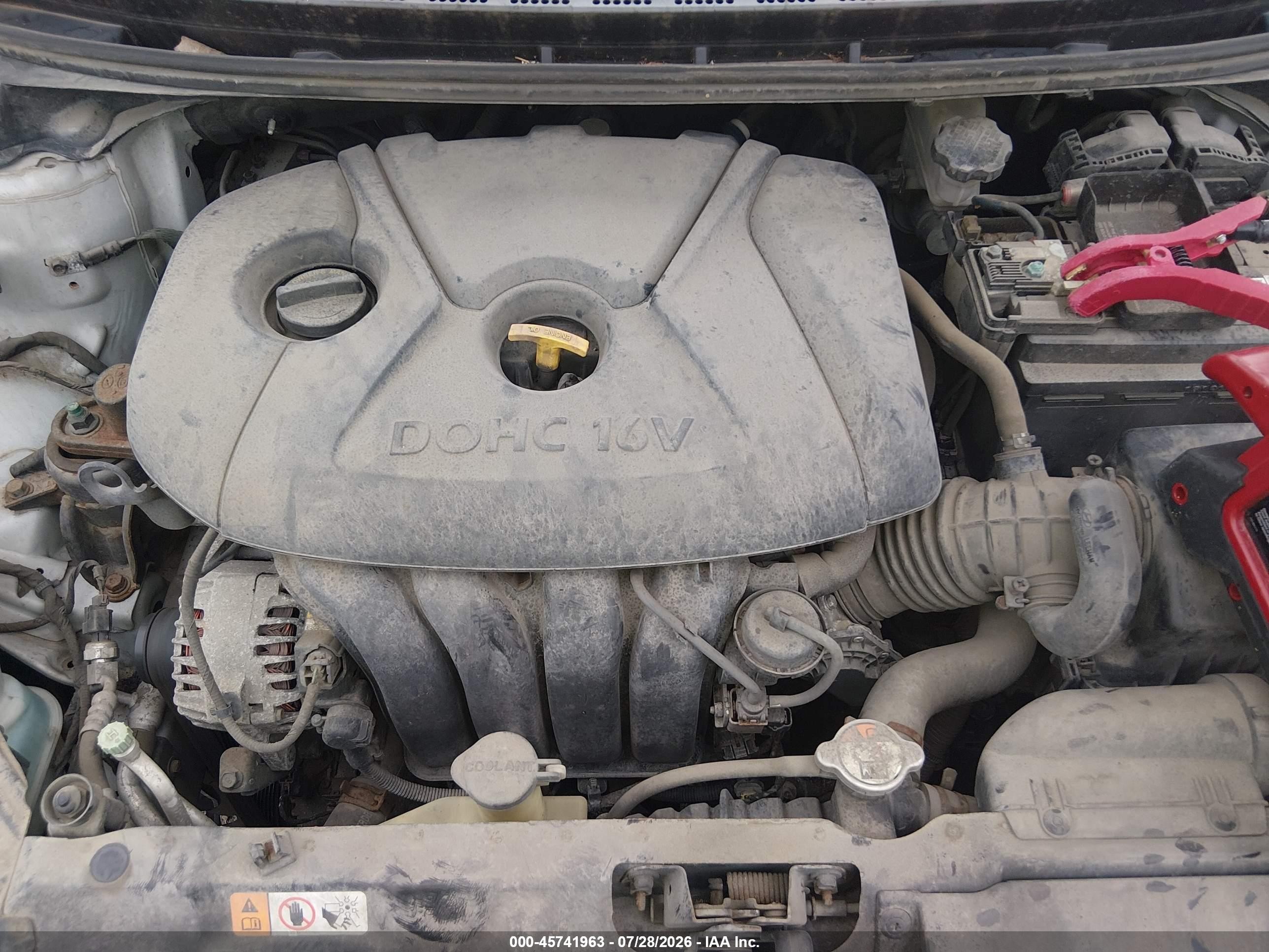 2013 Hyundai Elantra Gls Silver vin: KMHDH4AE6DU990920