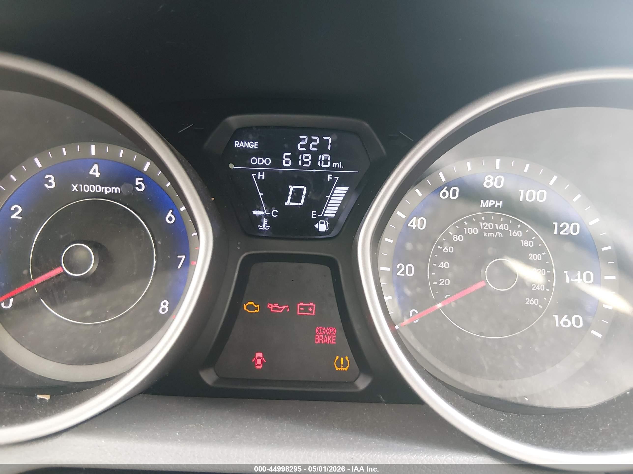 2013 Hyundai Elantra Gls Синий vin: KMHDH4AE6DU998032