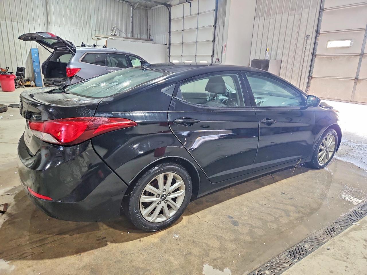 2014 Hyundai Elantra Se Black vin: KMHDH4AE6EU029364