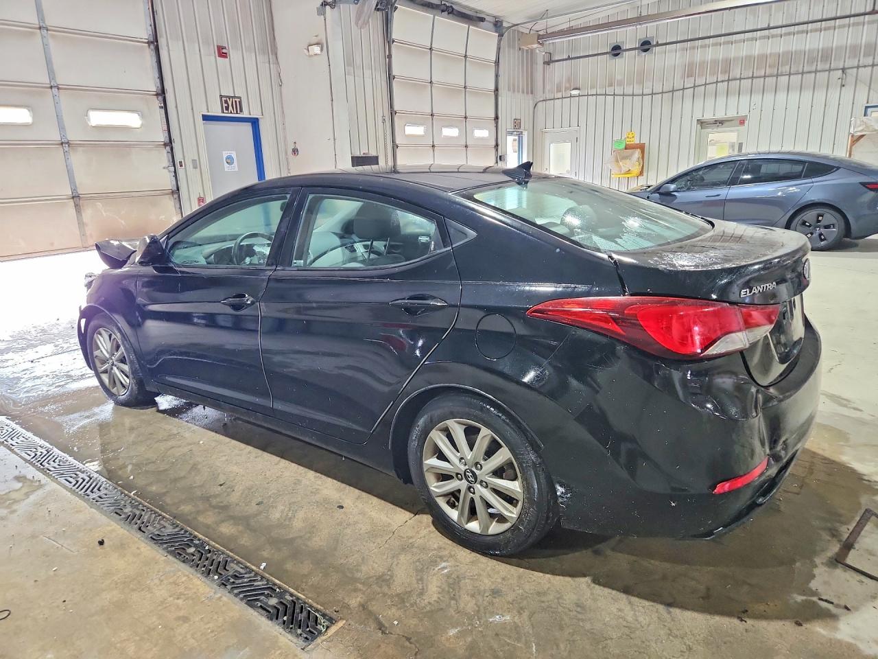 2014 Hyundai Elantra Se Black vin: KMHDH4AE6EU029364