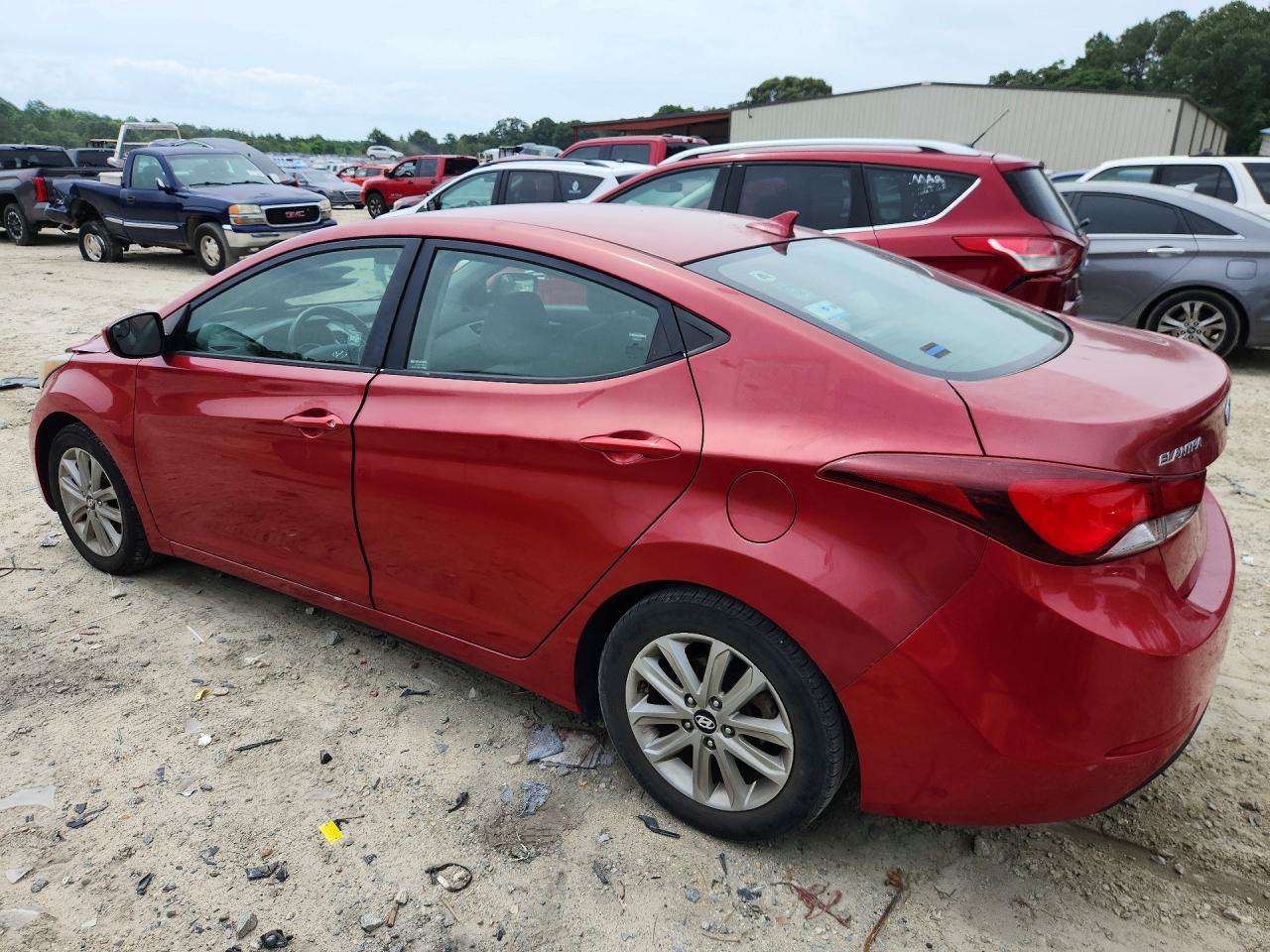 2014 Hyundai Elantra Se Red vin: KMHDH4AE6EU031311