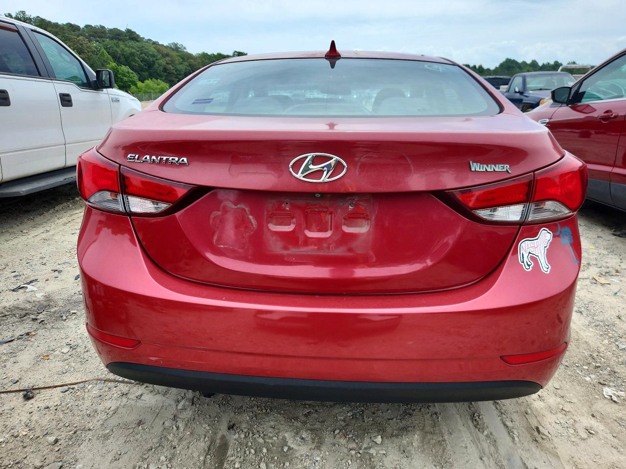 2014 Hyundai Elantra Se Red vin: KMHDH4AE6EU031311