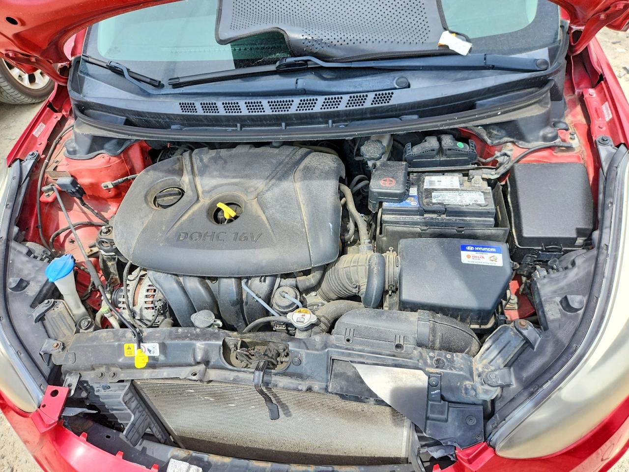 2014 Hyundai Elantra Se Red vin: KMHDH4AE6EU031311