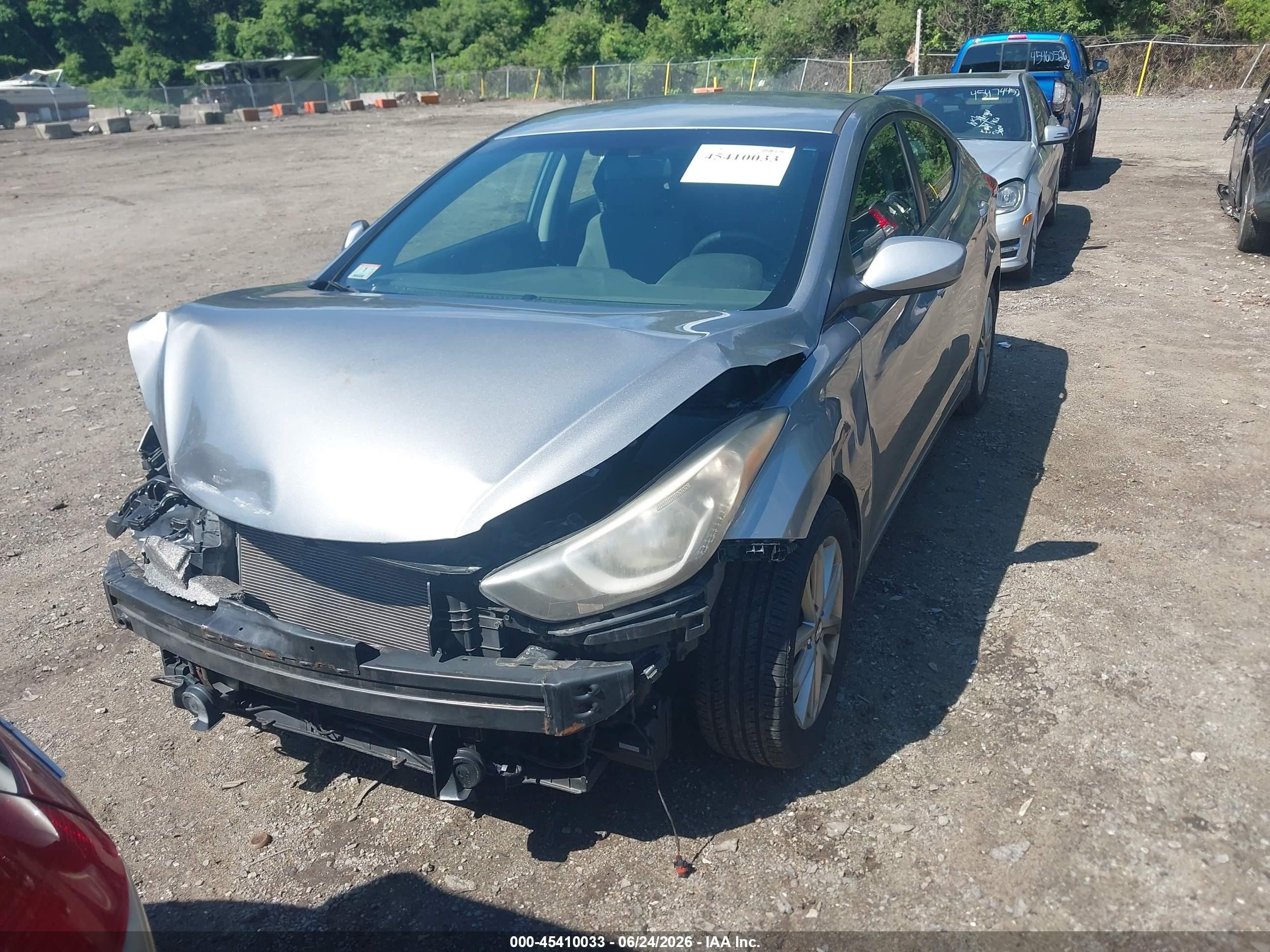 2014 Hyundai Elantra Se Gray vin: KMHDH4AE6EU031678