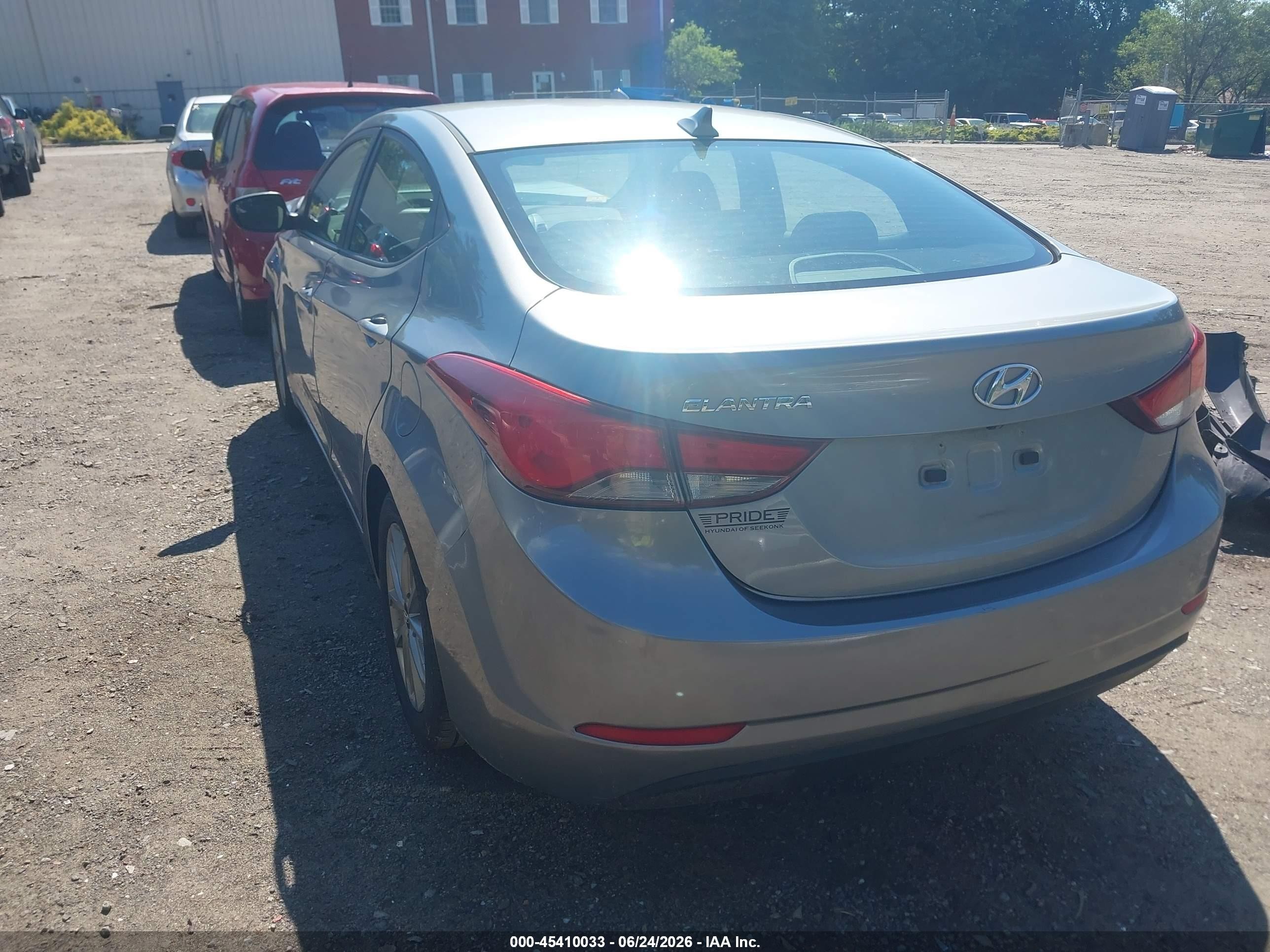 2014 Hyundai Elantra Se Gray vin: KMHDH4AE6EU031678