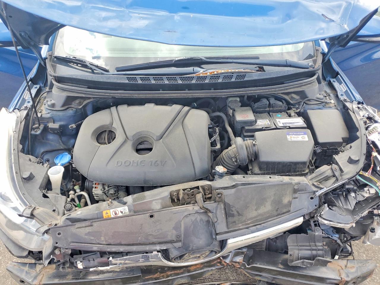 2014 Hyundai Elantra Limited Синий vin: KMHDH4AE6EU042549