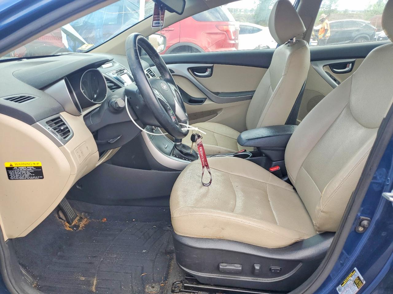 2014 Hyundai Elantra Limited Синий vin: KMHDH4AE6EU042549
