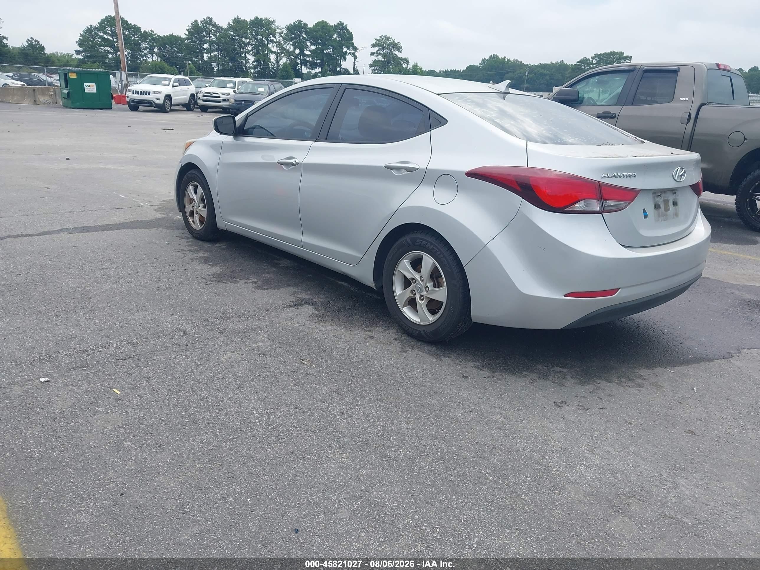 2014 Hyundai Elantra Se Серебряный vin: KMHDH4AE6EU048786