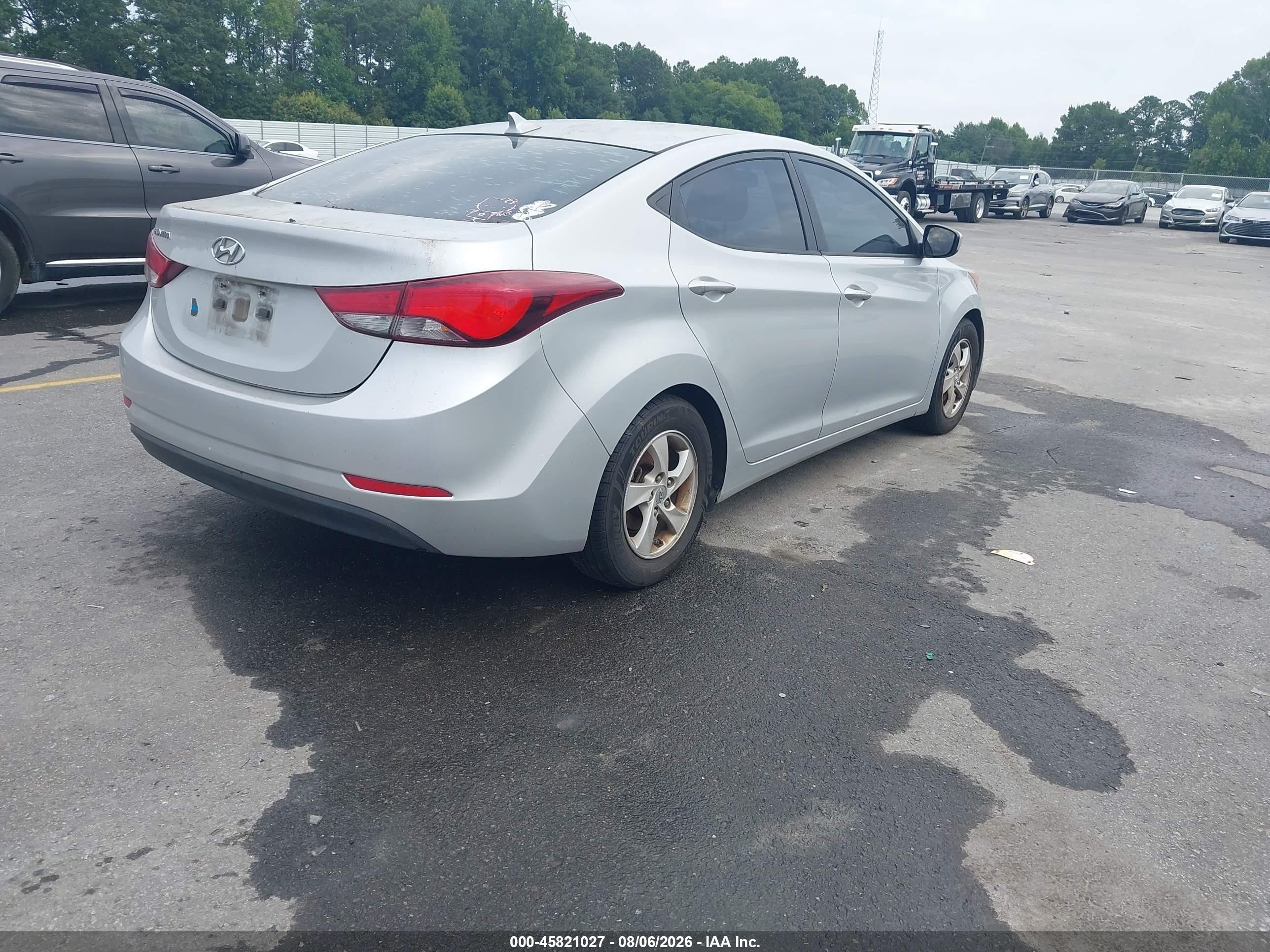 2014 Hyundai Elantra Se Серебряный vin: KMHDH4AE6EU048786