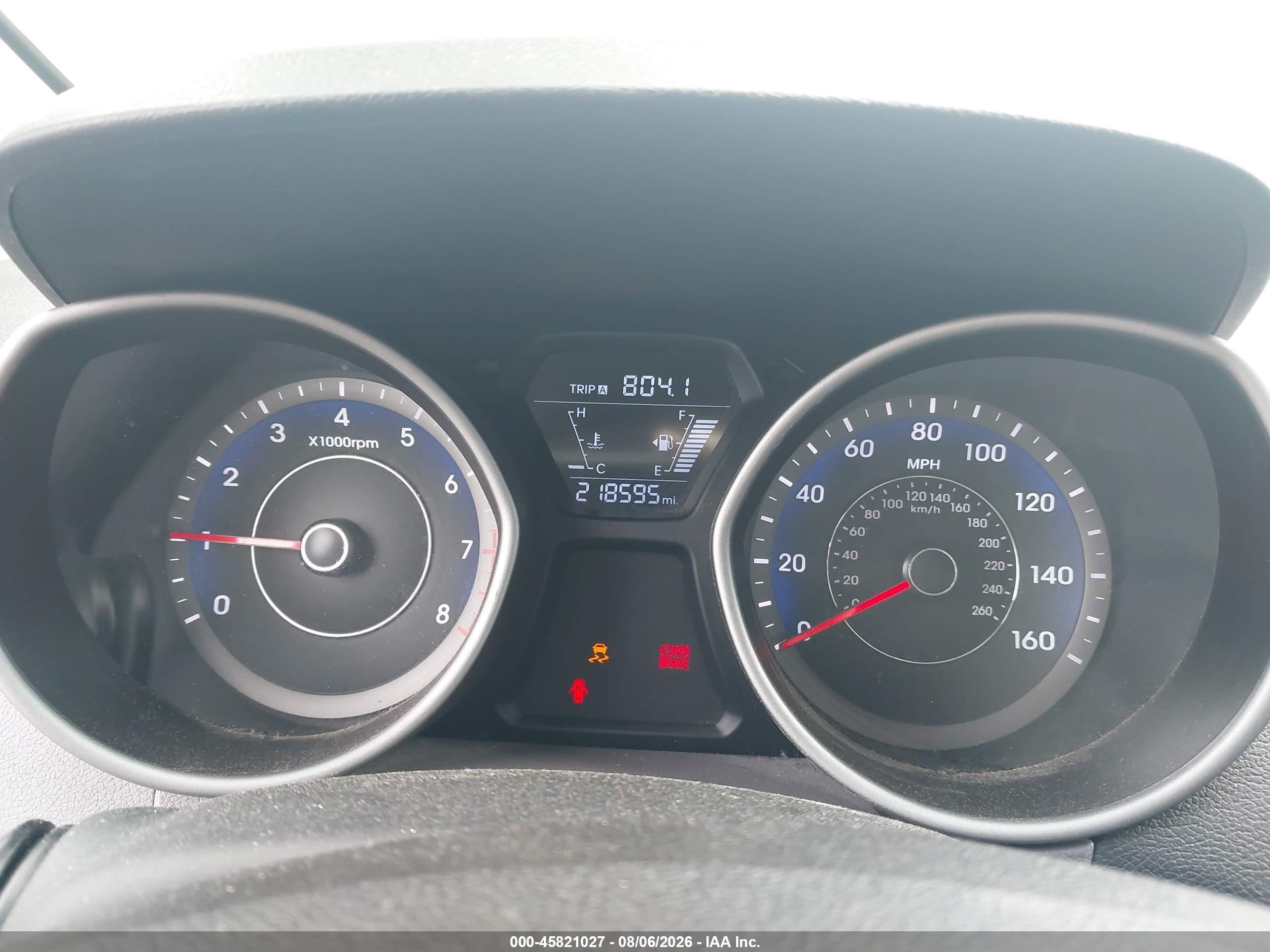 2014 Hyundai Elantra Se Серебряный vin: KMHDH4AE6EU048786