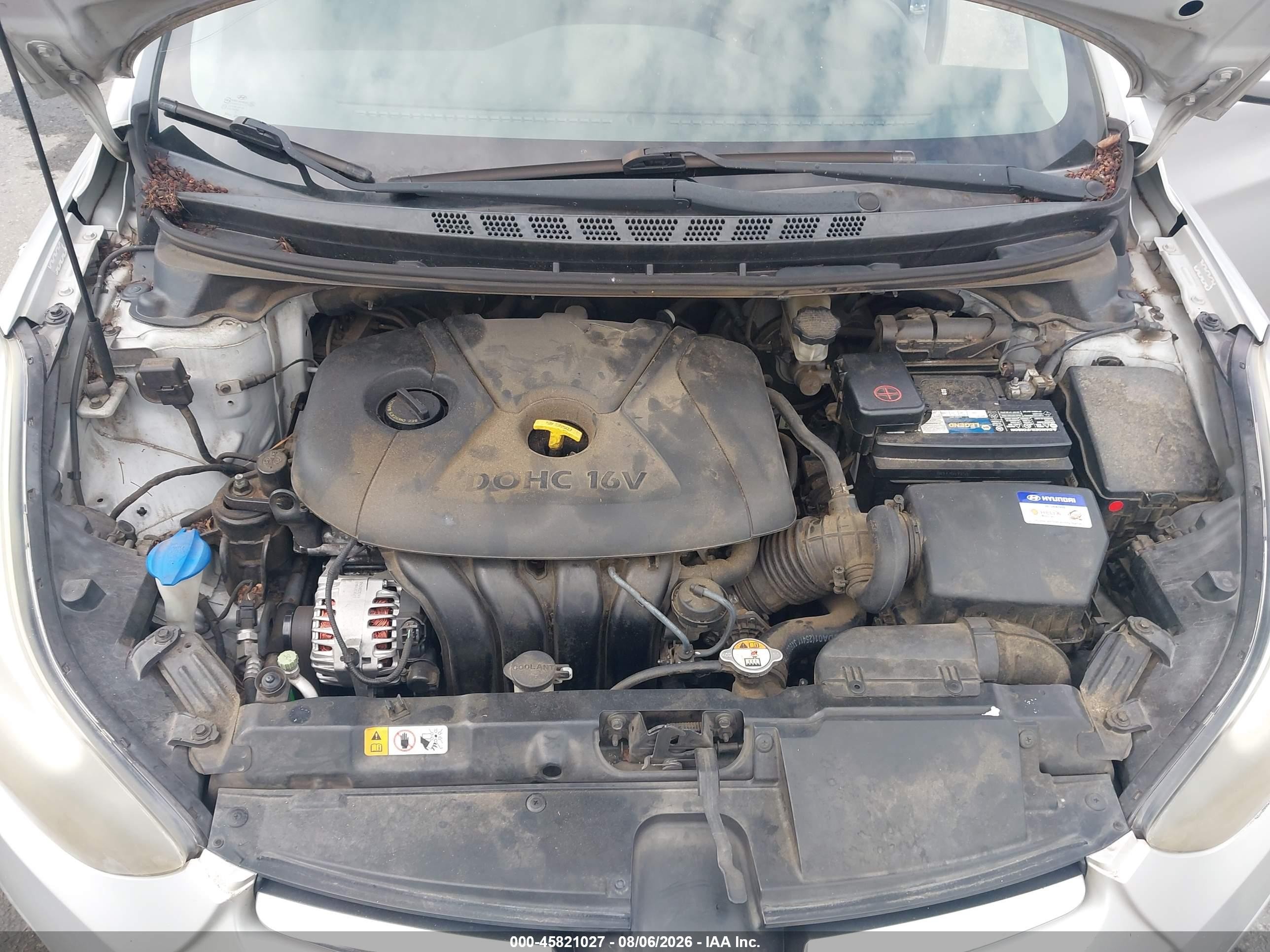 2014 Hyundai Elantra Se Серебряный vin: KMHDH4AE6EU048786