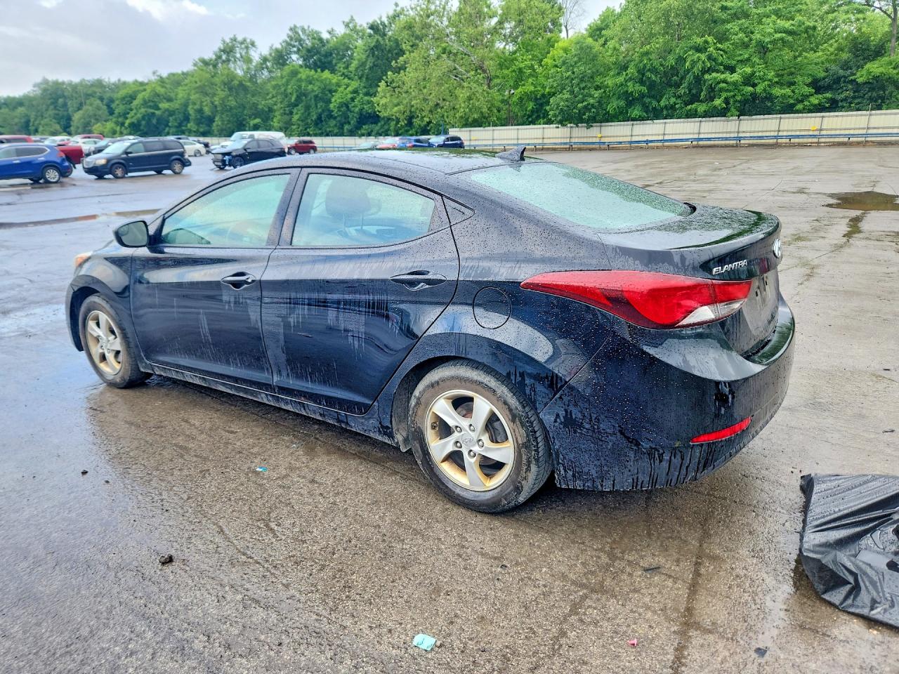 2014 Hyundai Elantra Se Black vin: KMHDH4AE6EU057083