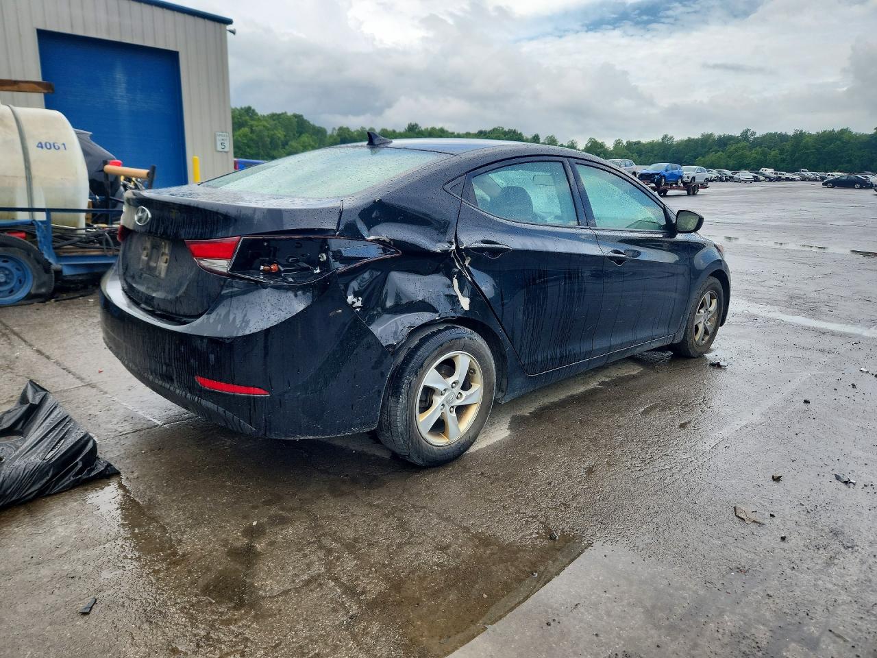 2014 Hyundai Elantra Se Black vin: KMHDH4AE6EU057083