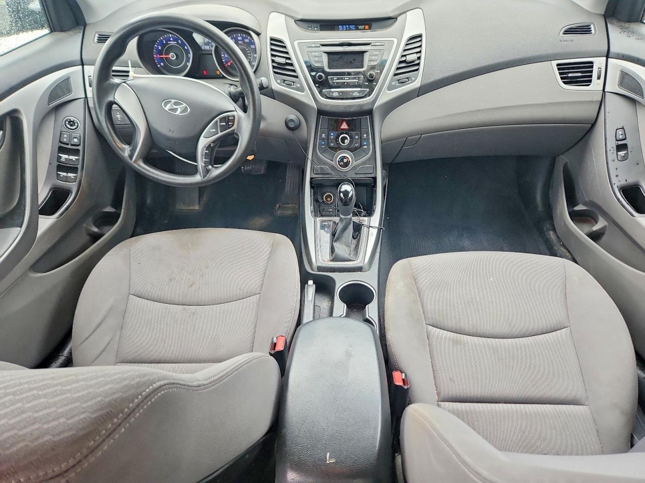 2014 Hyundai Elantra Se Black vin: KMHDH4AE6EU057083