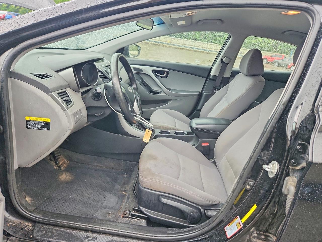 2014 Hyundai Elantra Se Black vin: KMHDH4AE6EU057083
