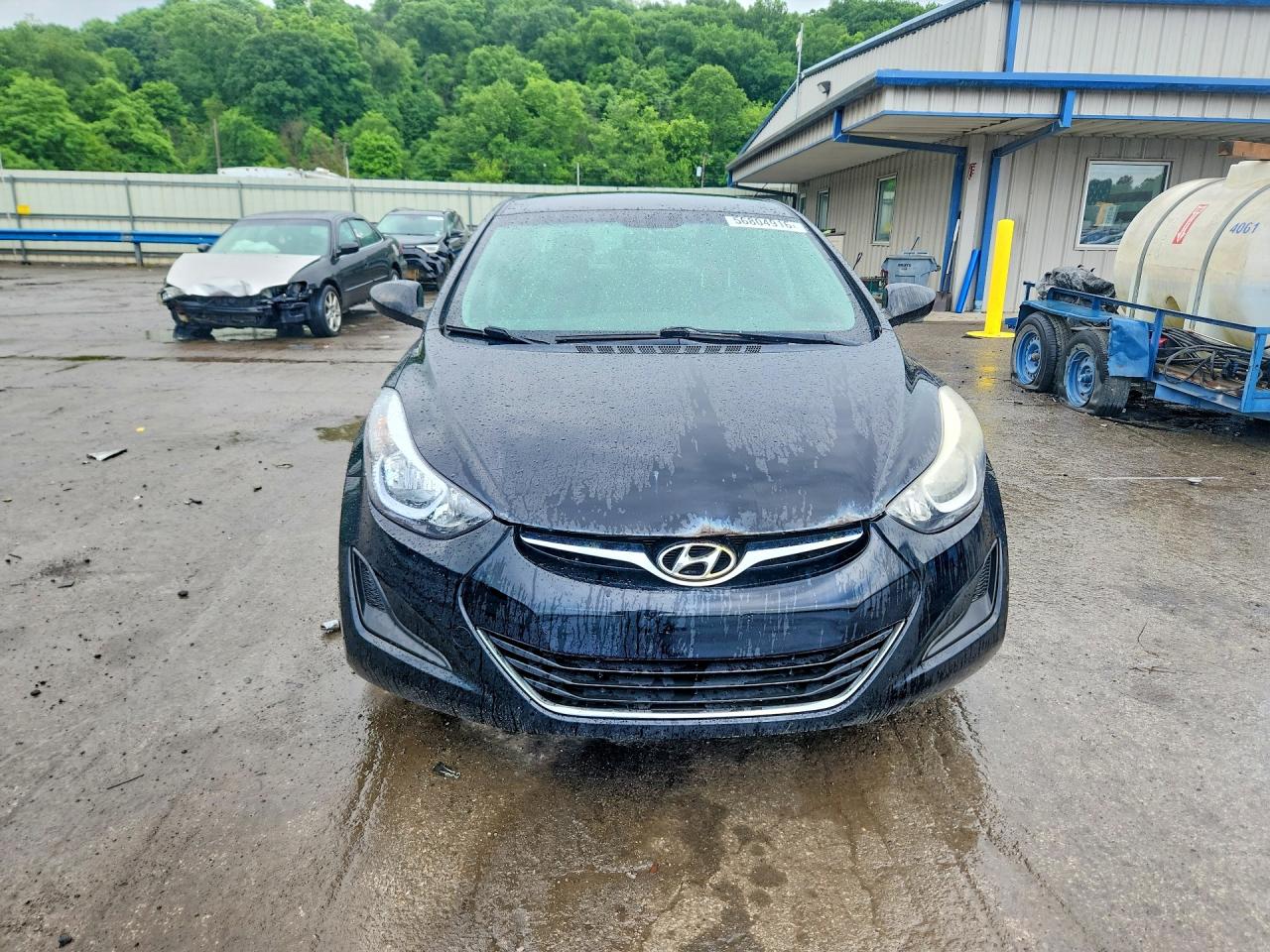 2014 Hyundai Elantra Se Black vin: KMHDH4AE6EU057083