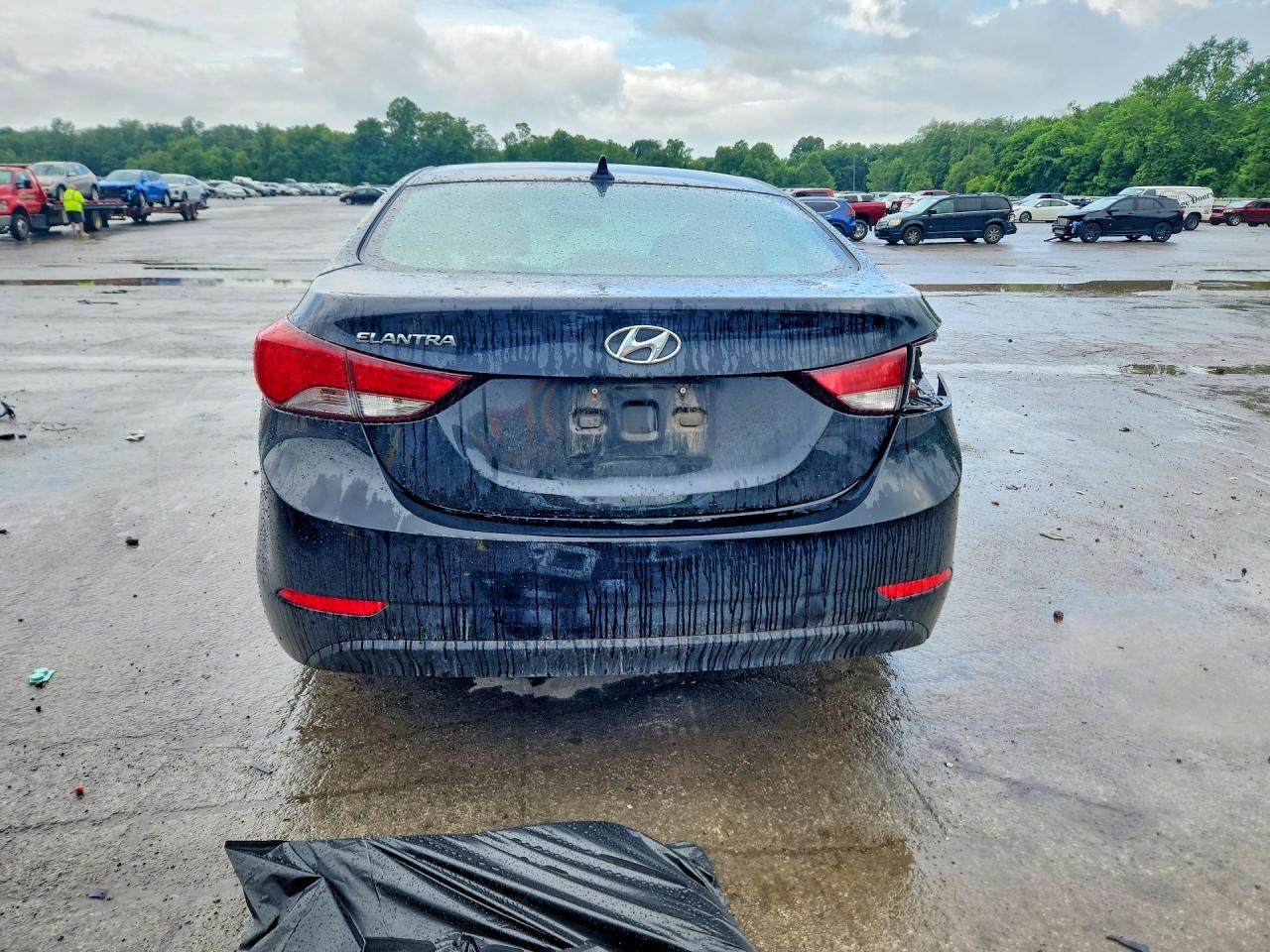 2014 Hyundai Elantra Se Black vin: KMHDH4AE6EU057083