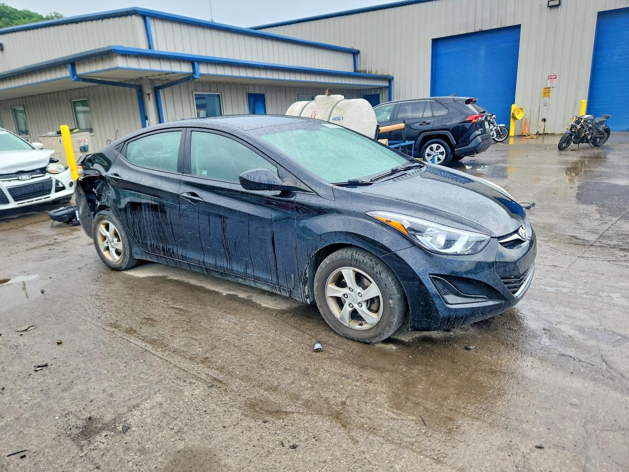 2014 Hyundai Elantra Se Black vin: KMHDH4AE6EU057083