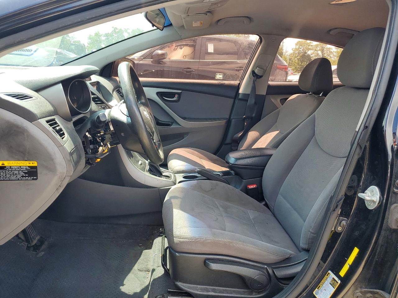 2014 Hyundai Elantra Se Black vin: KMHDH4AE6EU062395