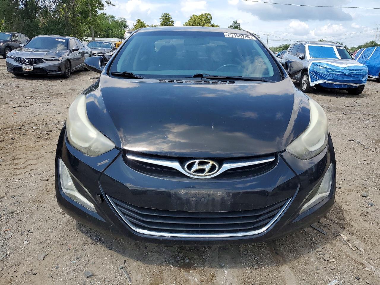 2014 Hyundai Elantra Se Black vin: KMHDH4AE6EU062395