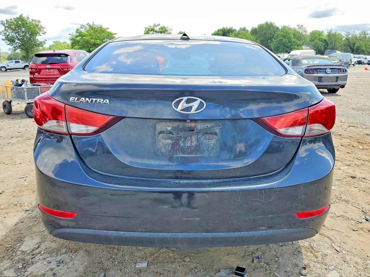 2014 Hyundai Elantra Se Black vin: KMHDH4AE6EU062395