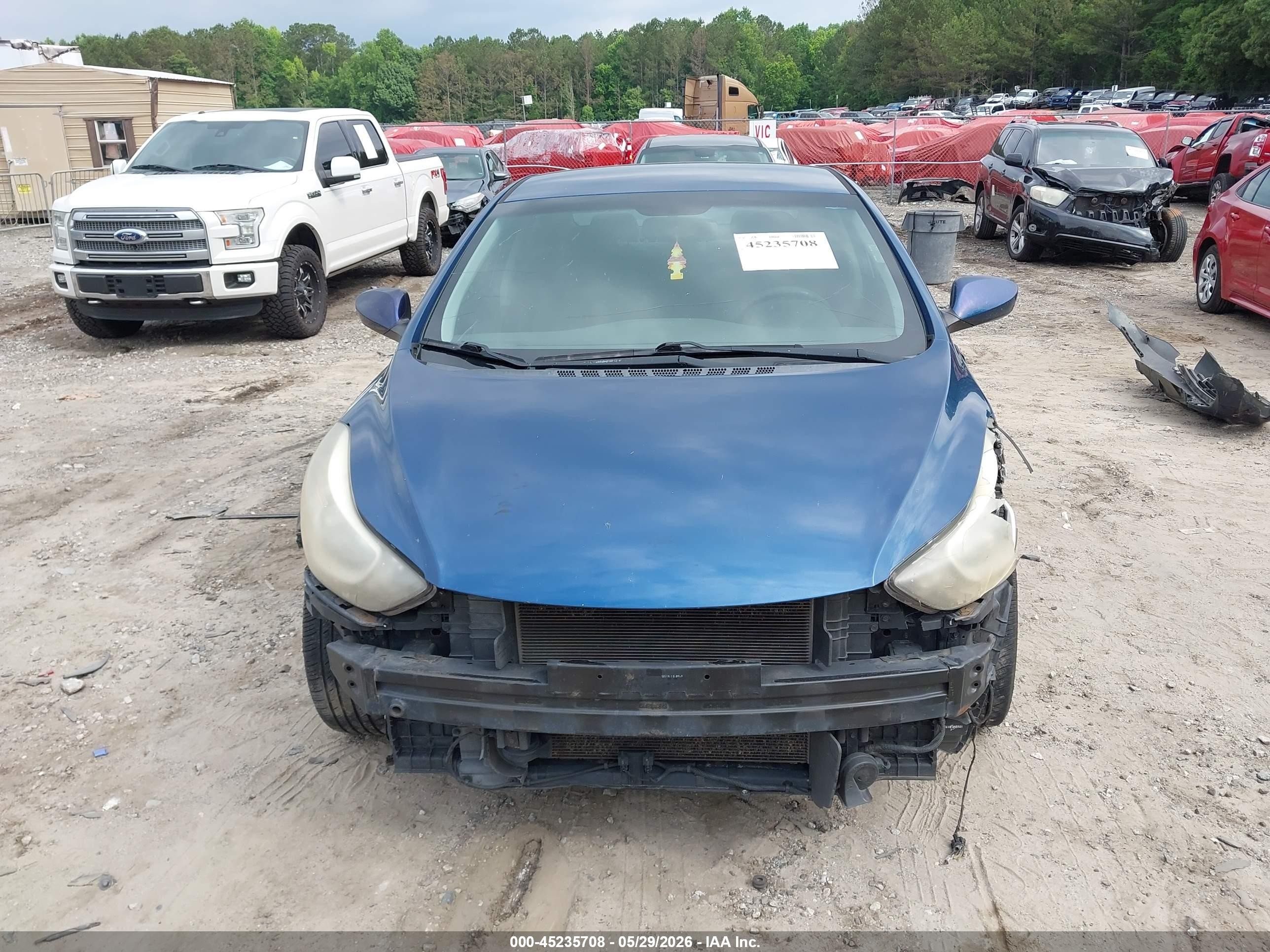 2014 Hyundai Elantra Se Blue vin: KMHDH4AE6EU083134