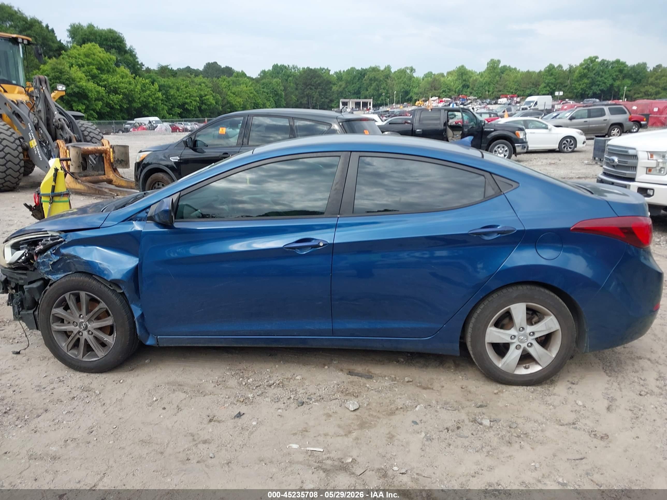 2014 Hyundai Elantra Se Blue vin: KMHDH4AE6EU083134