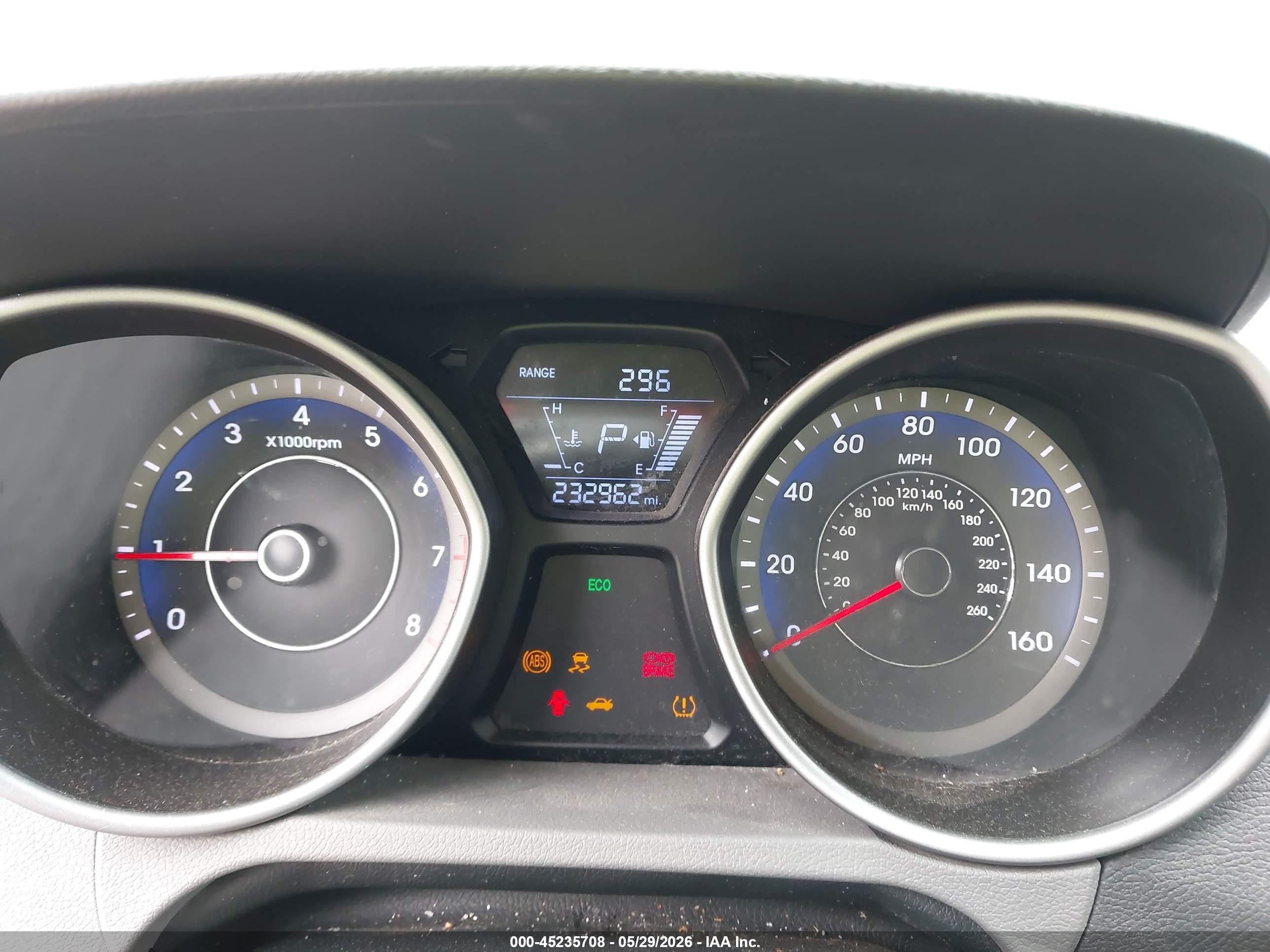 2014 Hyundai Elantra Se Blue vin: KMHDH4AE6EU083134