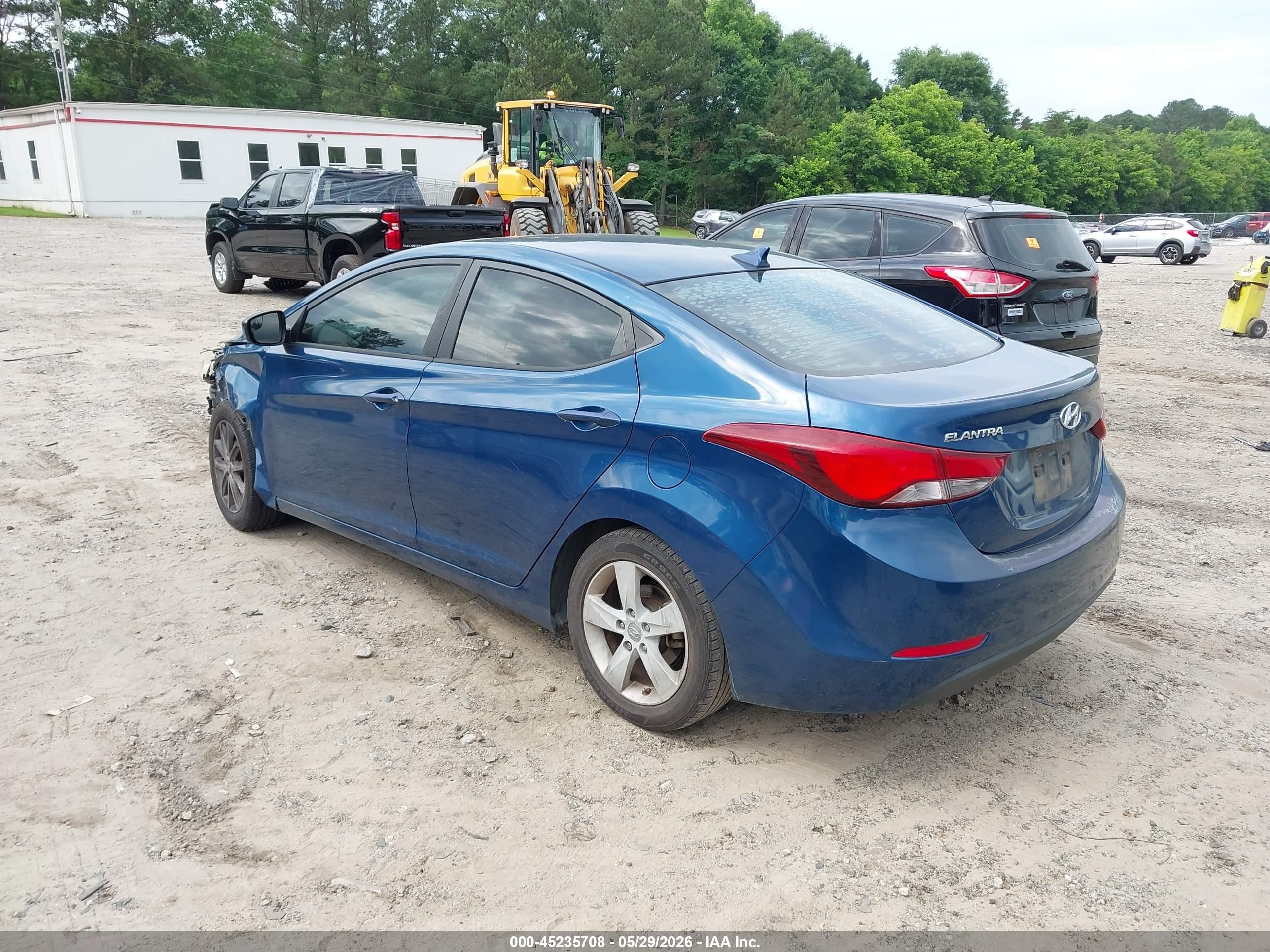 2014 Hyundai Elantra Se Blue vin: KMHDH4AE6EU083134