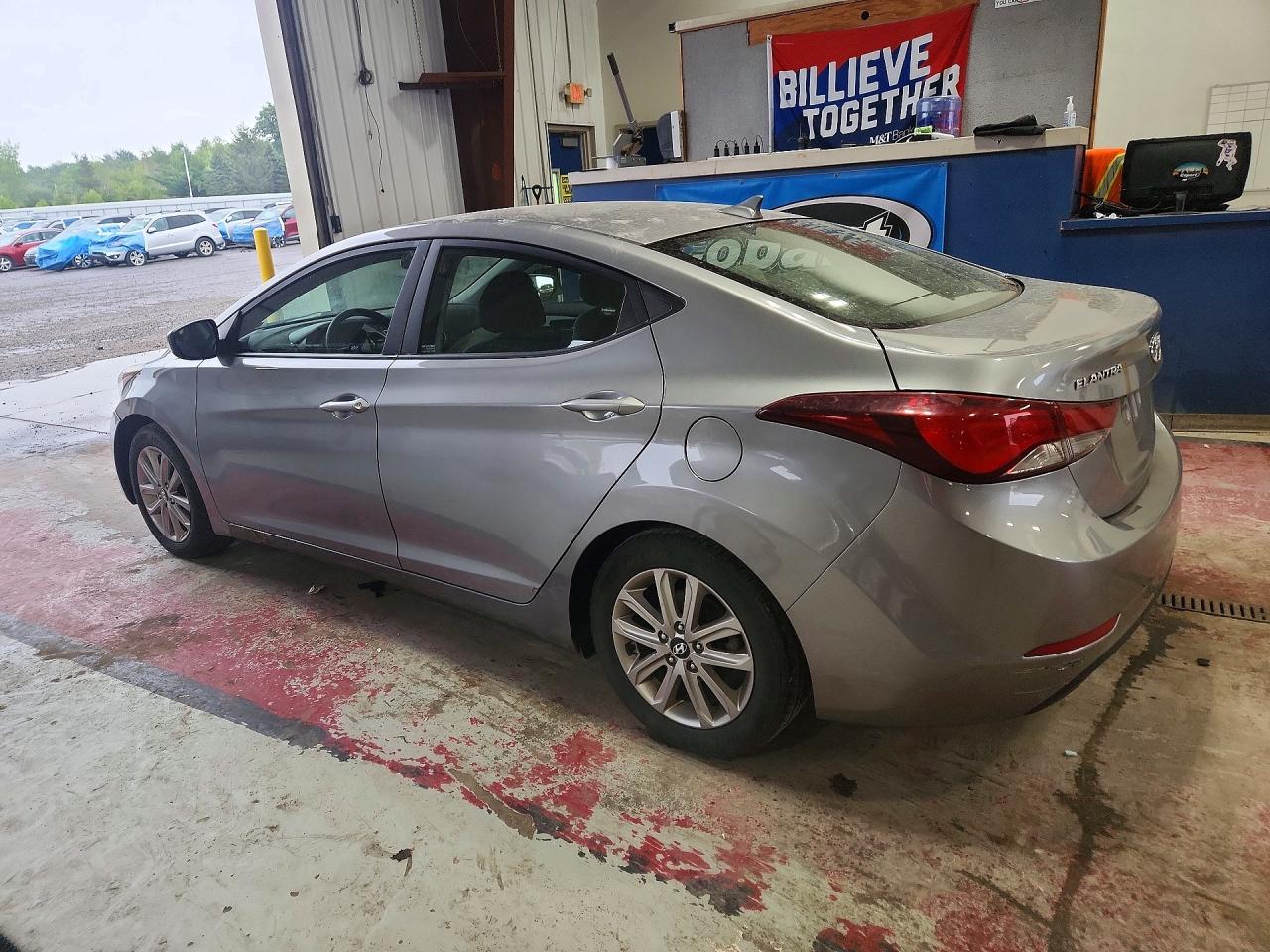 2014 Hyundai Elantra Se Silver vin: KMHDH4AE6EU086812