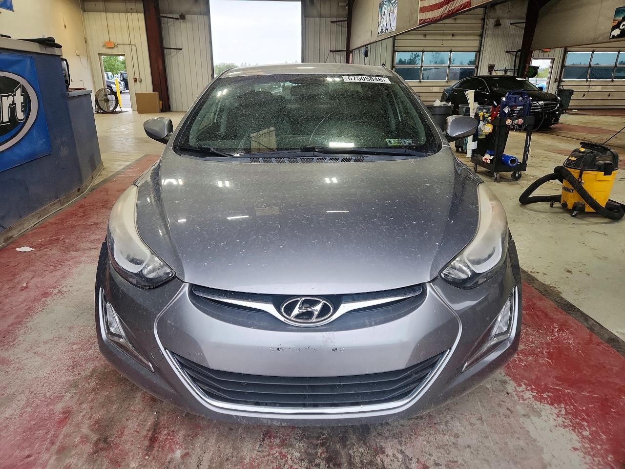 2014 Hyundai Elantra Se Silver vin: KMHDH4AE6EU086812