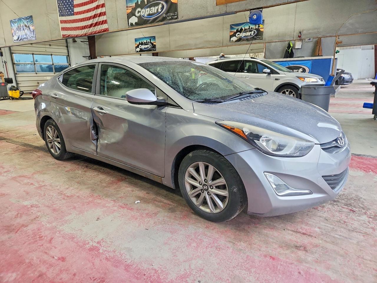 2014 Hyundai Elantra Se Silver vin: KMHDH4AE6EU086812